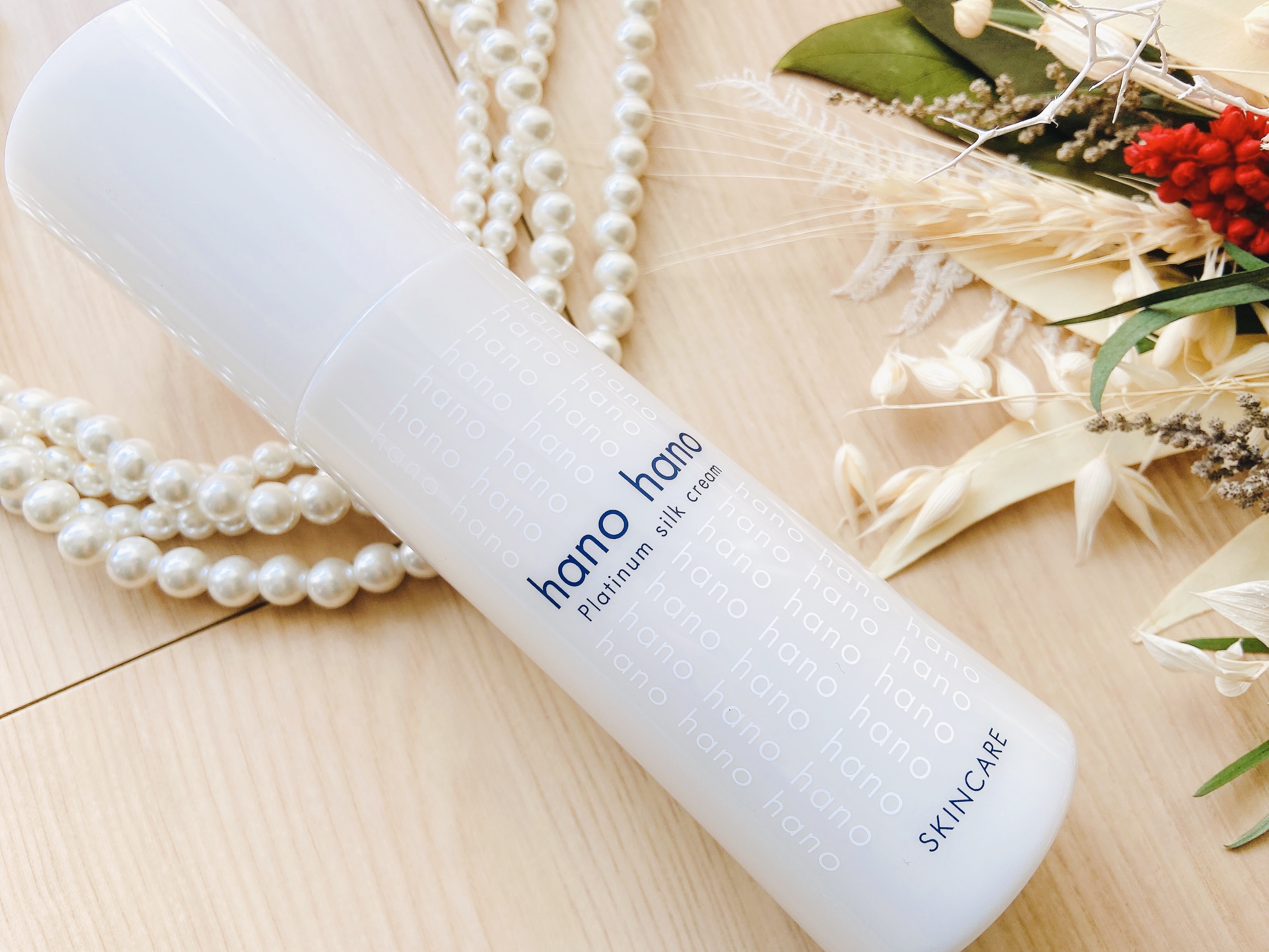 プラチナムシルククリーム/hanohano/乳液を使ったクチコミ（3枚目）