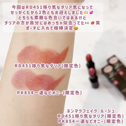 ネンマクフェイク ルージュ/Visée/口紅を使ったクチコミ(4枚目)