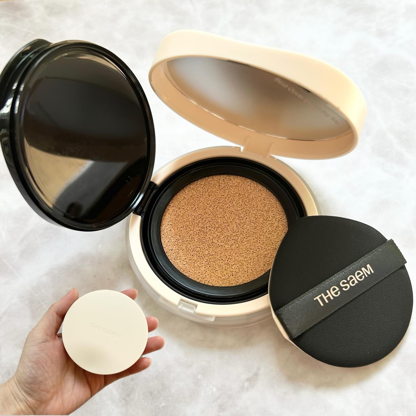 ザ・セムCPコンシーラークッションN/the SAEM/クッションファンデーションを使ったクチコミ（2枚目）