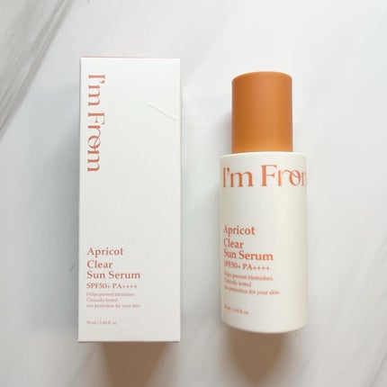 アプリコットクリアサンセラム/I'm from/日焼け止めローションを使ったクチコミ(1枚目)