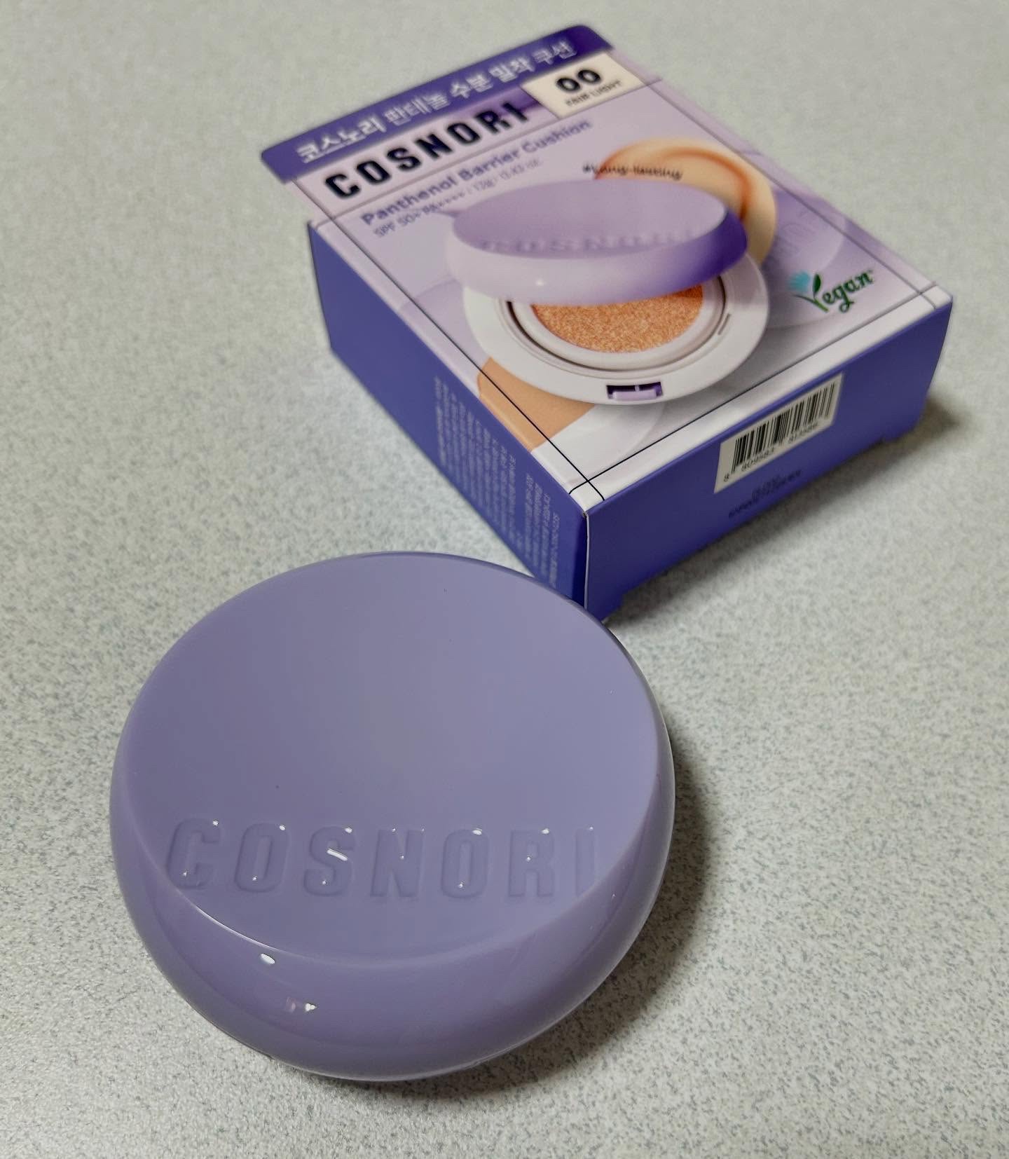 パンテノールバリアクッション/COSNORI/クッションファンデーションを使ったクチコミ（1枚目）