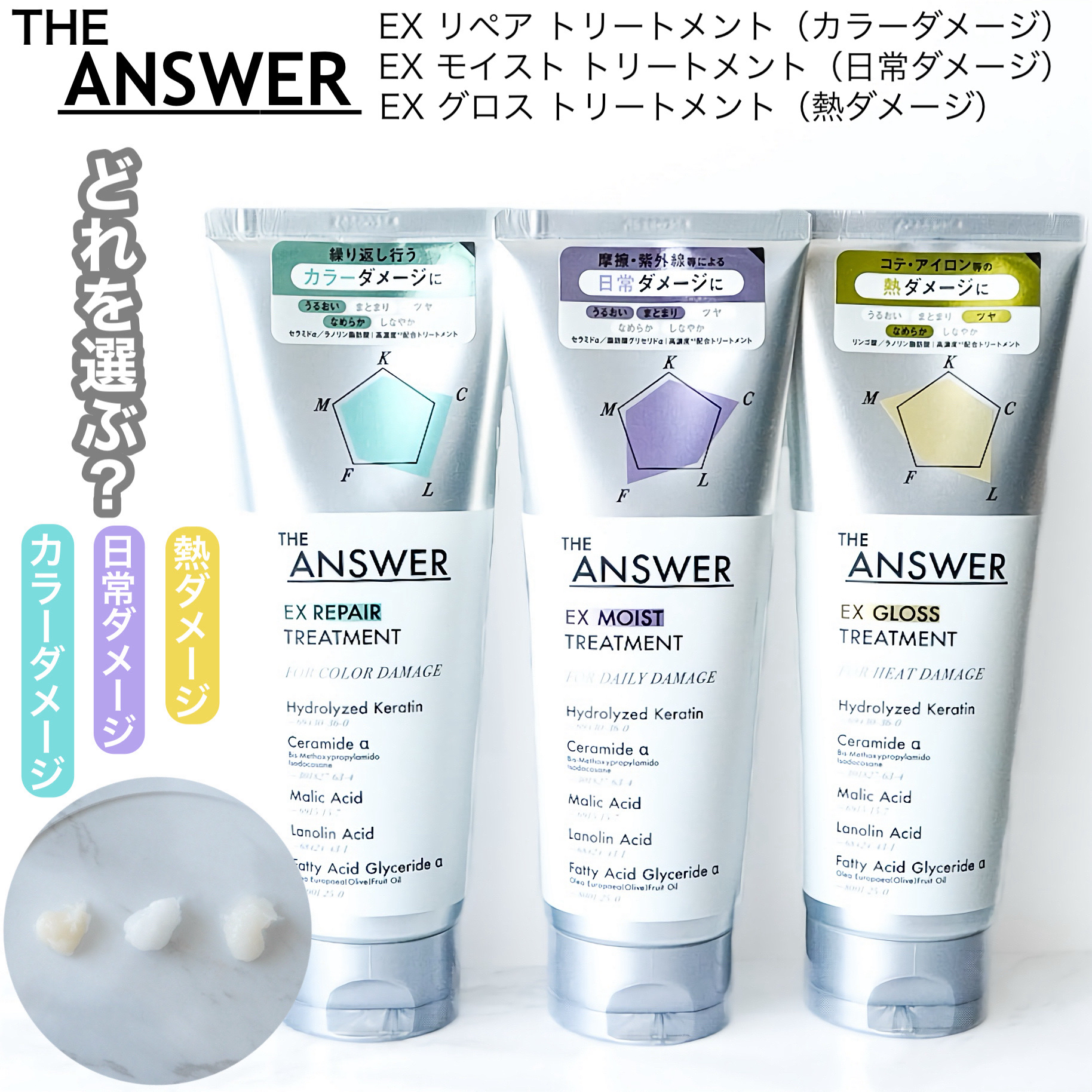 THE ANSWER EXグロストリートメント FOR HEAD DAMAGE 220g/THE ANSWER/洗い流すヘアトリートメントを使ったクチコミ（1枚目）
