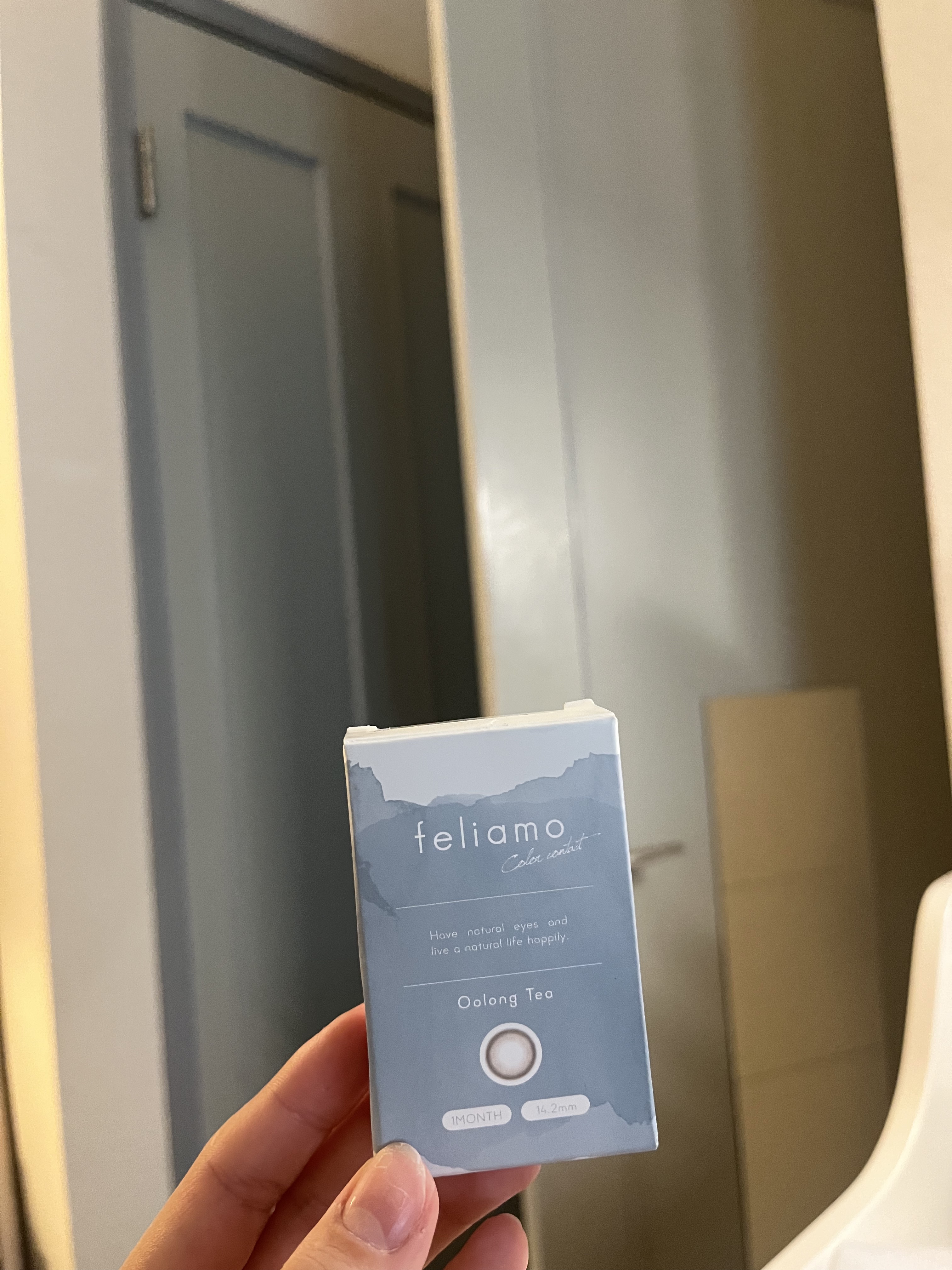 feliamo 1month ウーロンティー/feliamo/１ヶ月（１MONTH）カラコンを使ったクチコミ（1枚目）