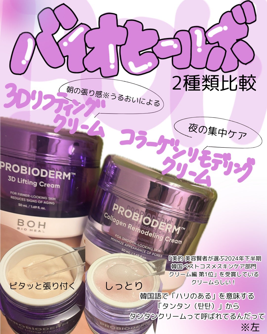 バイオヒールボ プロバイオダーム 3Dリフティングクリーム/BIOHEAL BOH/フェイスクリームを使ったクチコミ(1枚目)