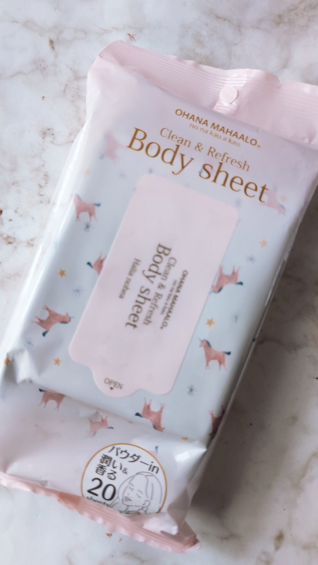 オハナ・マハロ クリーン＆リフレッシュボディシート ハリーア ノヘア/OHANA MAHAALO/ボディシートを使ったクチコミ（1枚目）