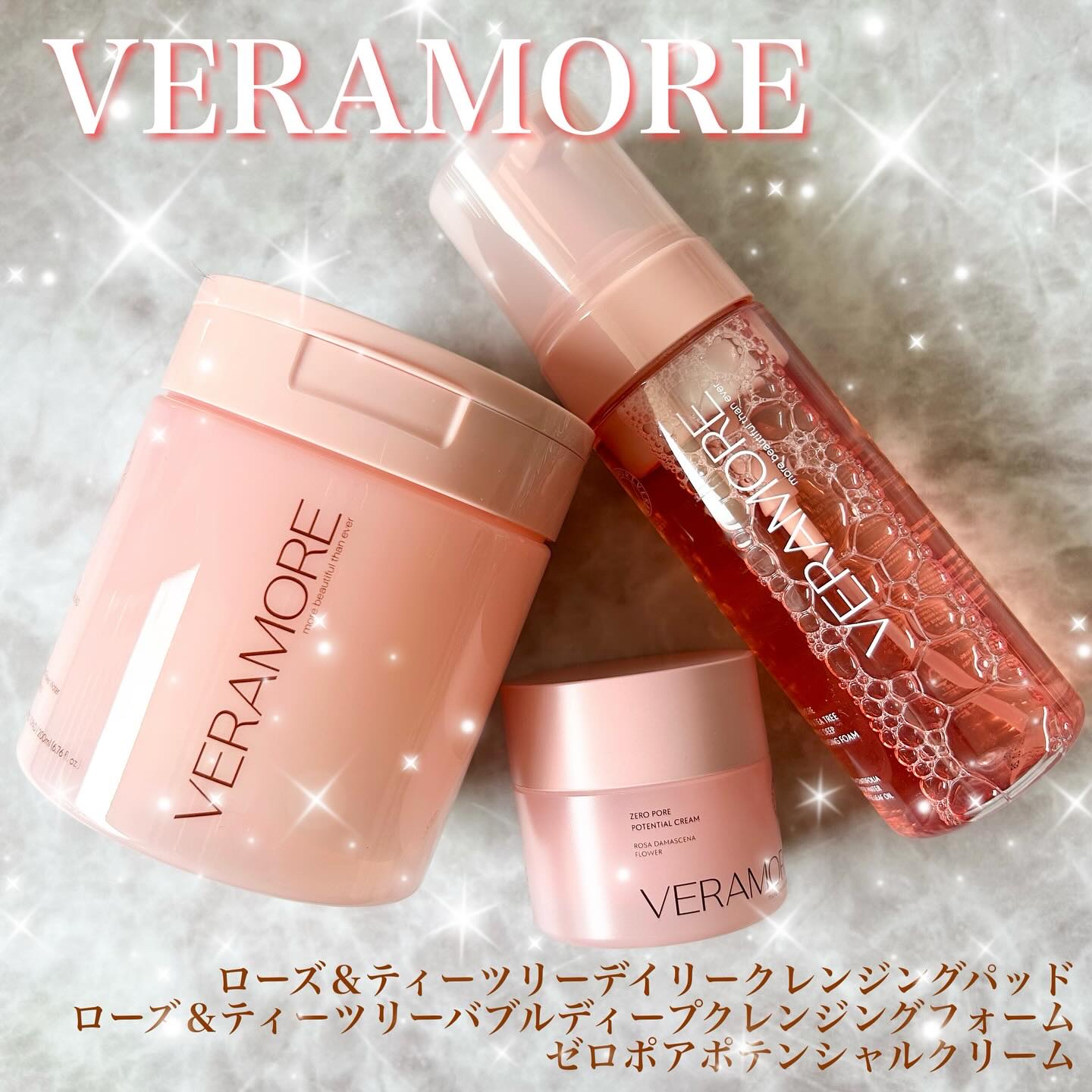 ローズ＆ティーツリー バブル ディープ クレンジングフォーム/VERAMORE/洗顔フォームを使ったクチコミ（1枚目）
