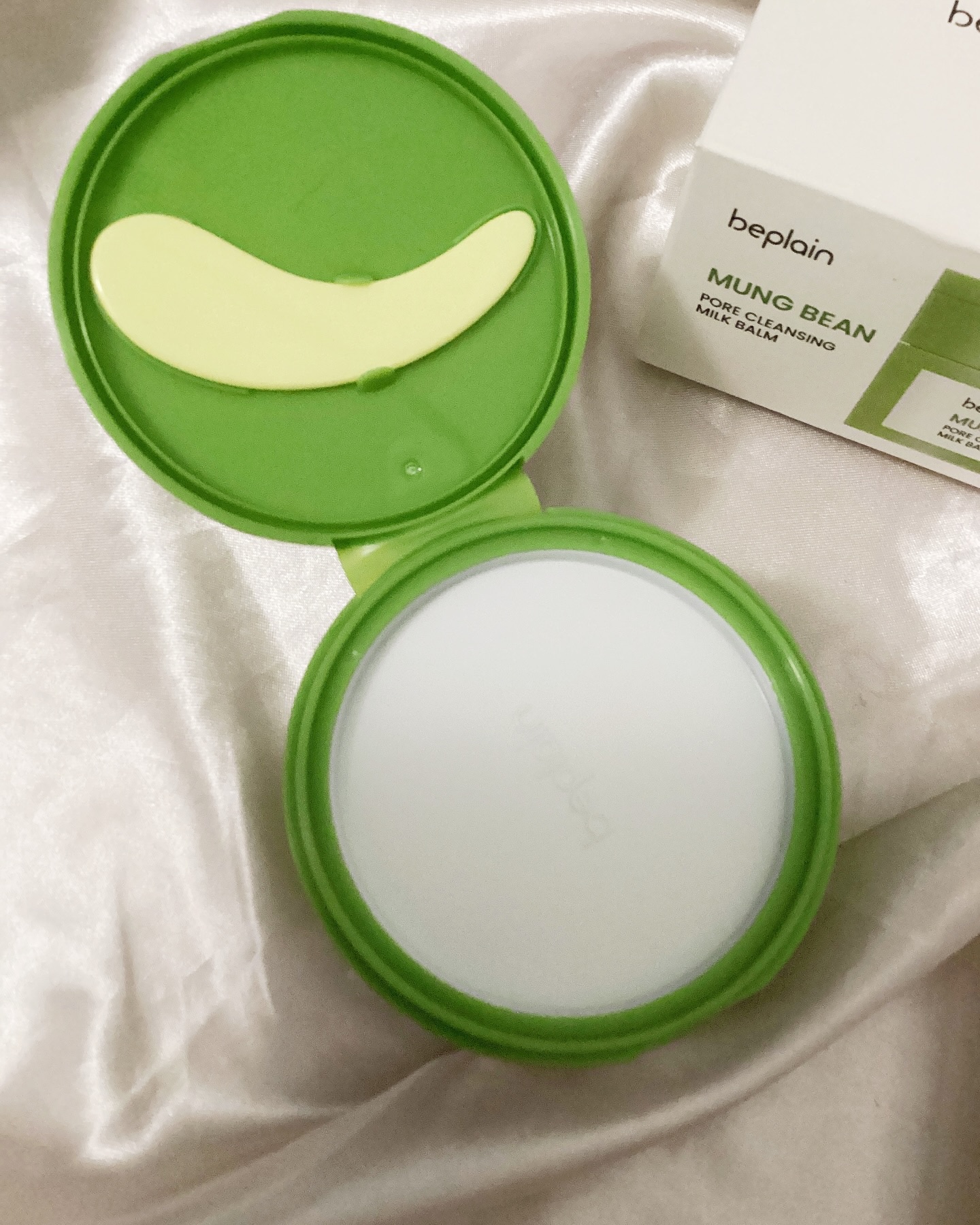 緑豆毛穴クレンジングミルクバーム/beplain/クレンジングバームを使ったクチコミ（2枚目）