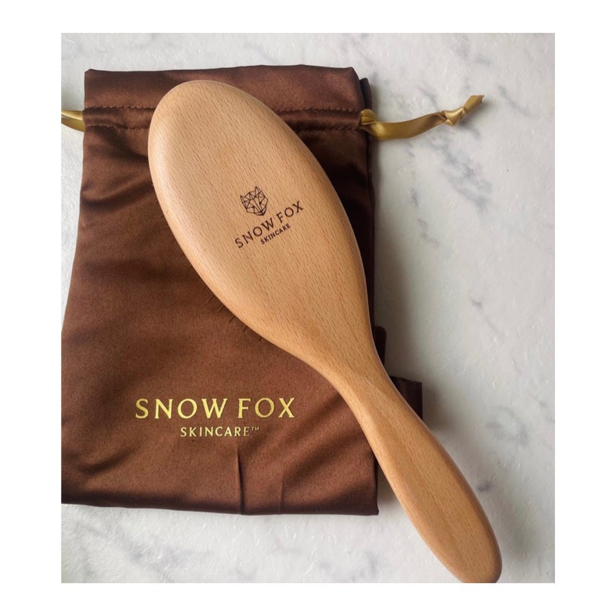 プレミアム FOXカッサ ウッド ヘアブラシ/SNOW FOX SKINCARE/メイクブラシを使ったクチコミ(4枚目)