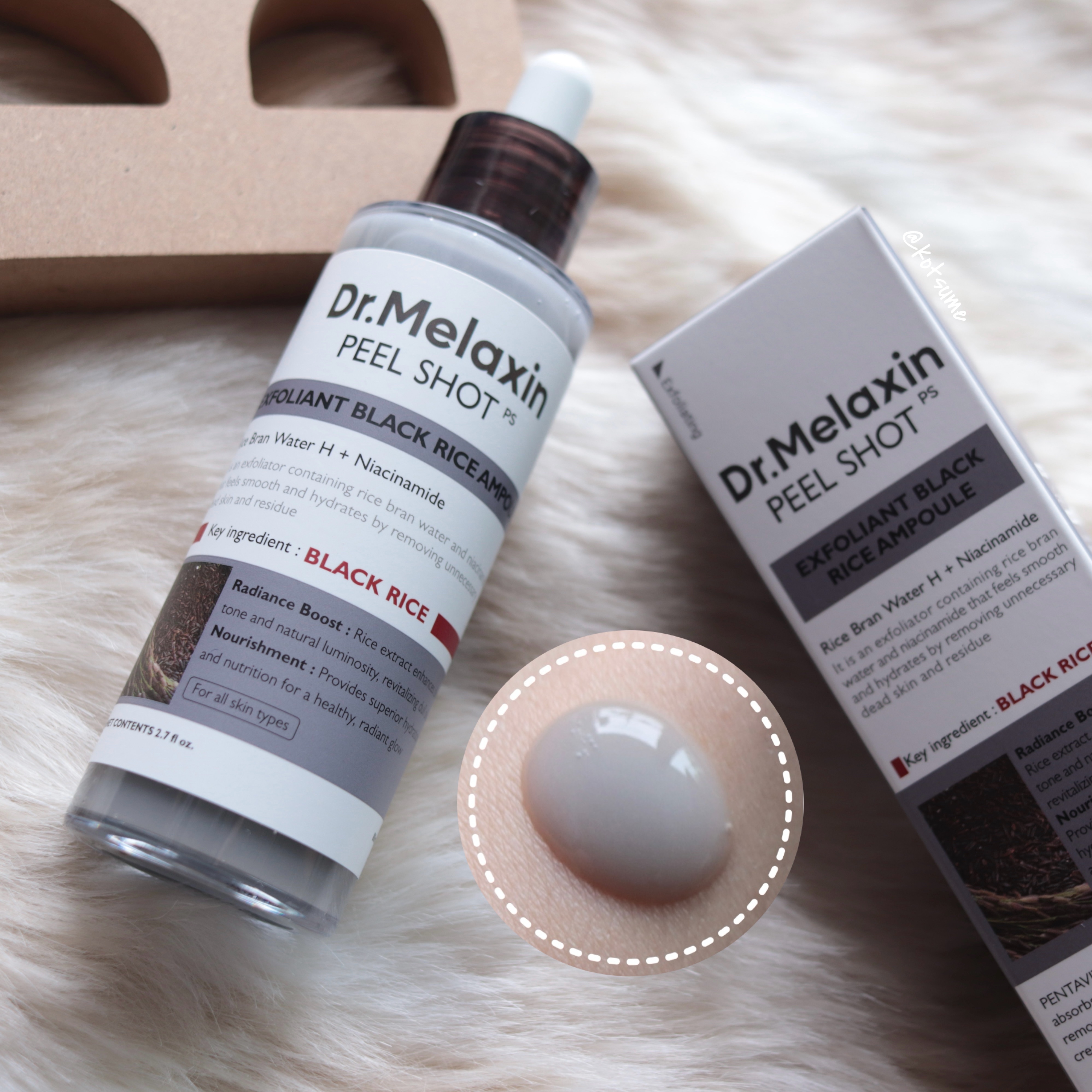 白米ピールショットゴマージュアンプル/Dr.Melaxin/美容液を使ったクチコミ（3枚目）