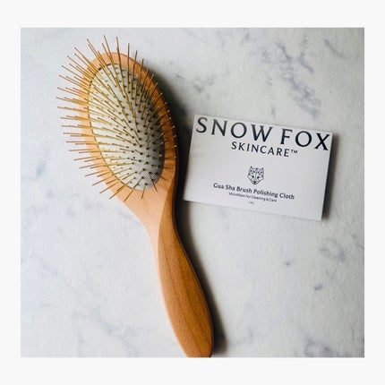 プレミアム FOXカッサ ウッド ヘアブラシ/SNOW FOX SKINCARE/メイクブラシを使ったクチコミ(1枚目)