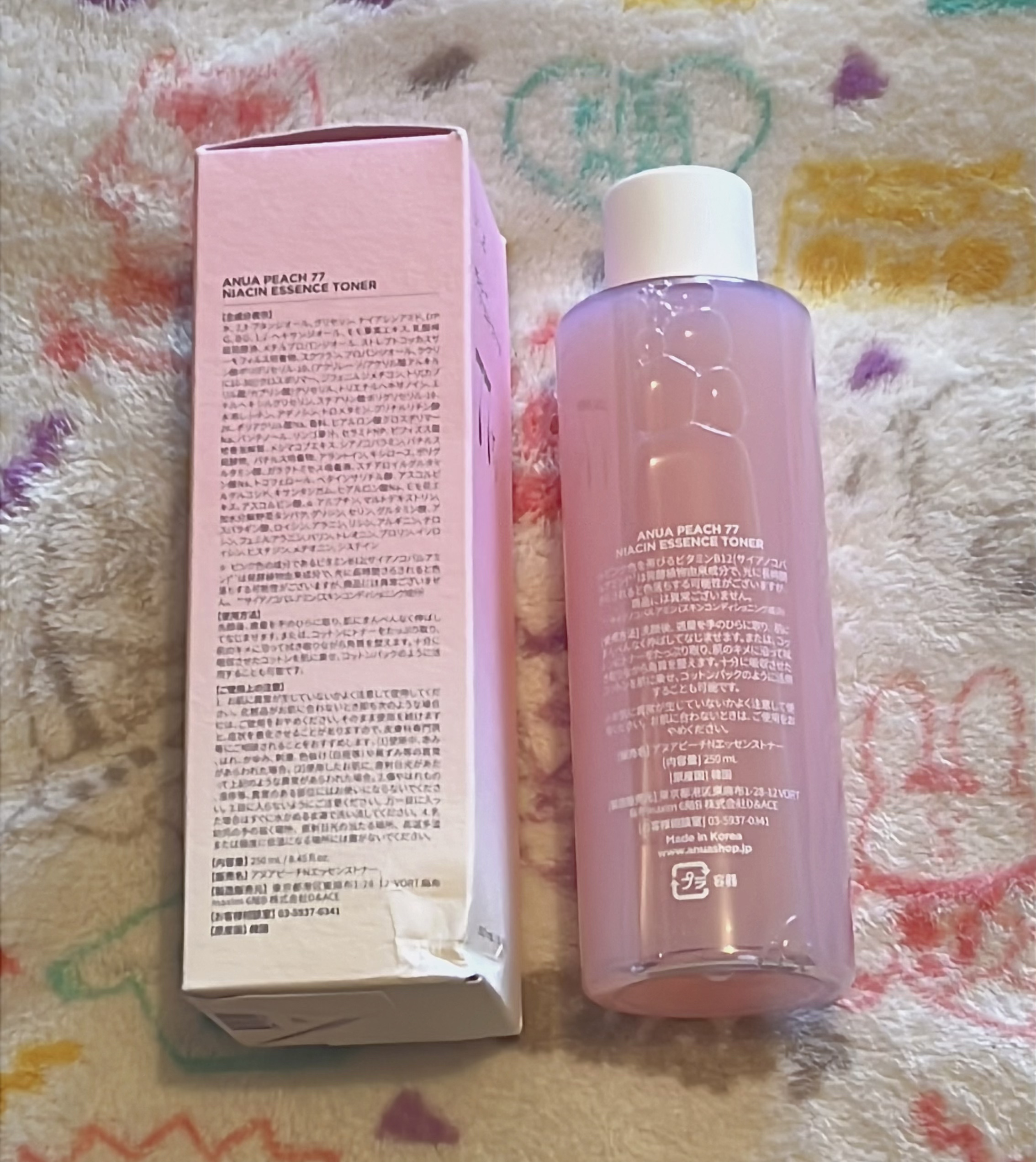 桃77％ナイアシンエッセンストナー 250ml/Anua/化粧水を使ったクチコミ（3枚目）