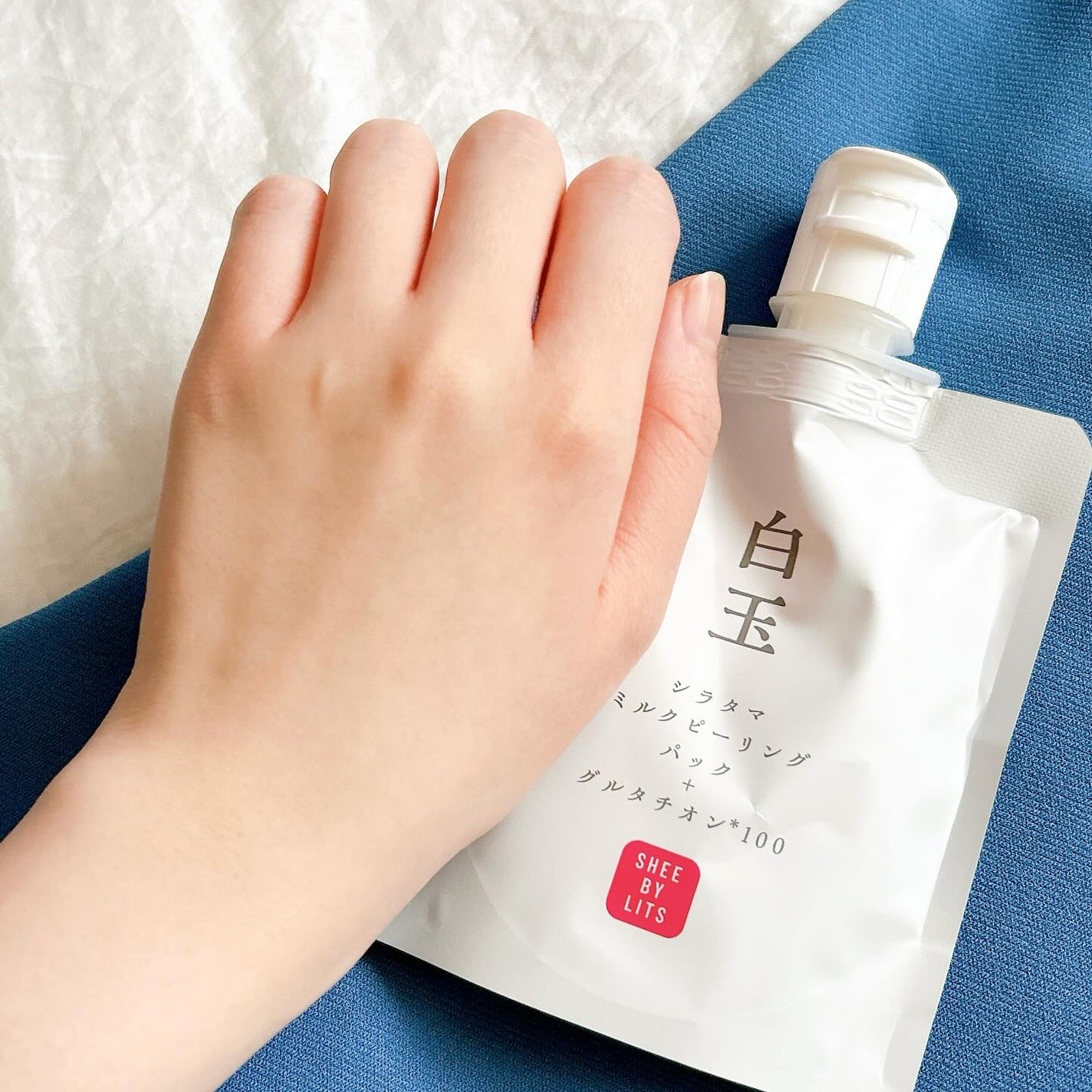 SHEE BY LITS 白玉ミルクピーリングパック/リッツ/洗い流すパック・マスクを使ったクチコミ(6枚目)