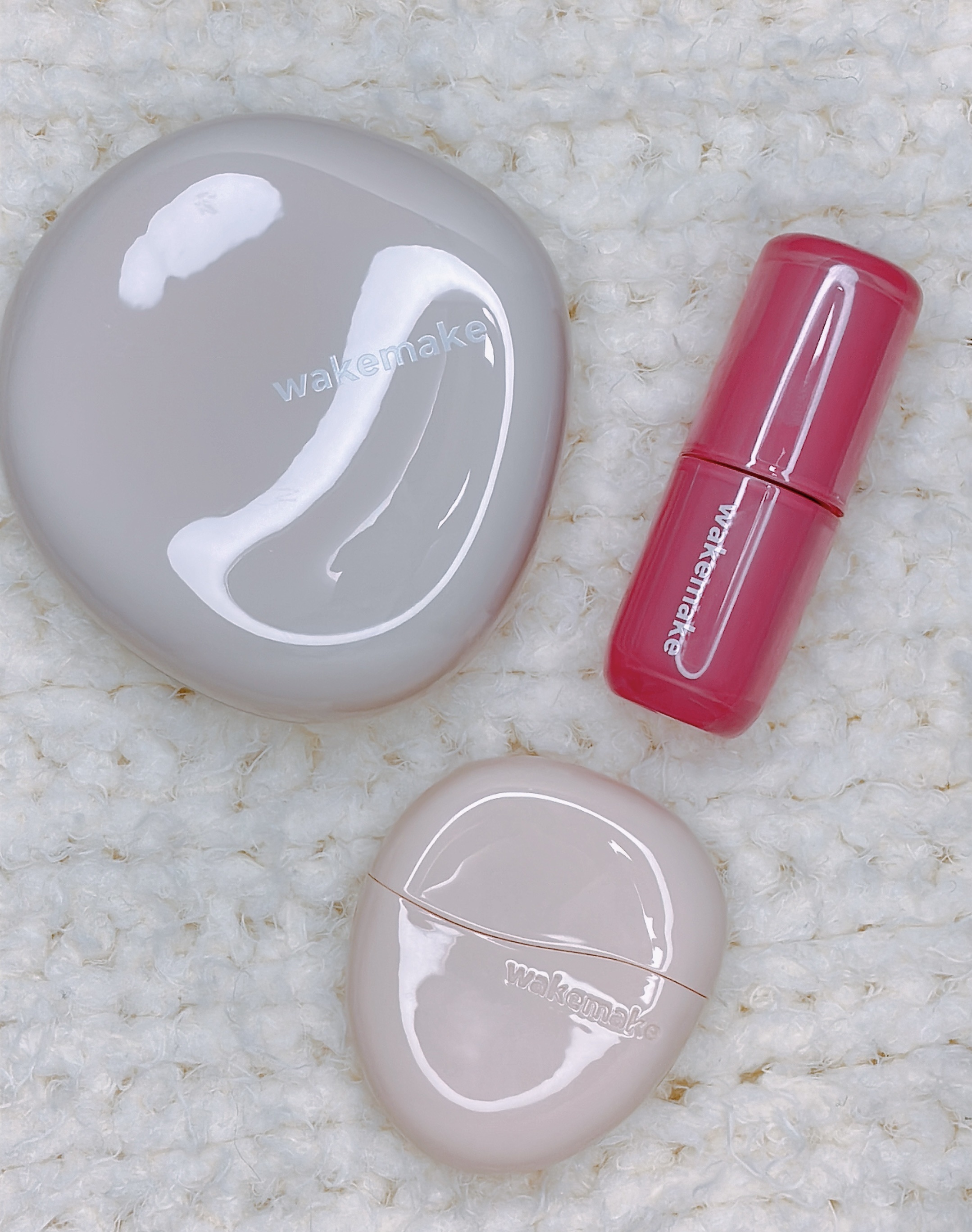 ウォータフルグロウティント/wakemake/リップティントを使ったクチコミ（3枚目）