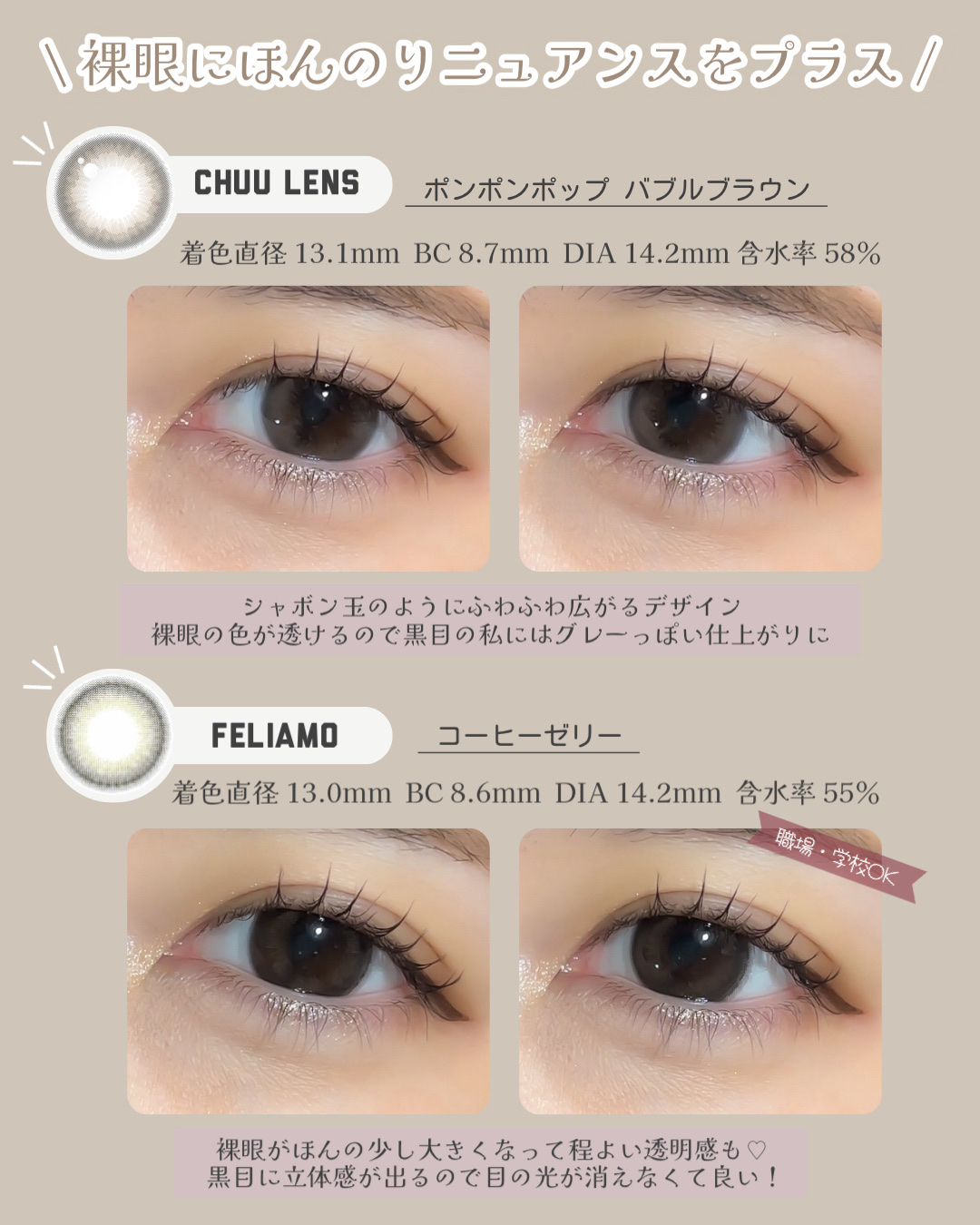 feliamo 1day/feliamo/ワンデー（１DAY）カラコンを使ったクチコミ（3枚目）