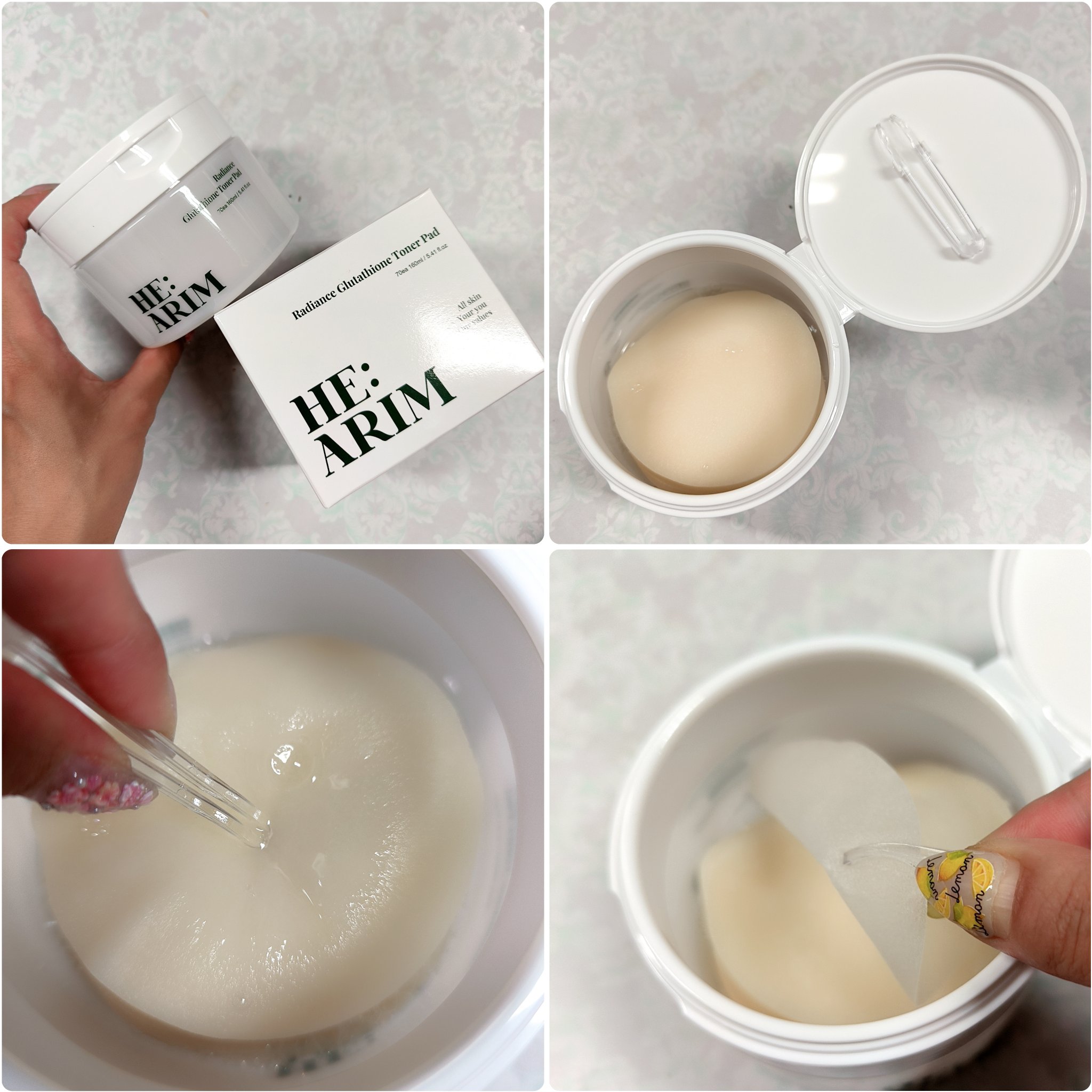 ヘアリムラディアンス グルタチオントナーパッド/HEARIM/トナーパッドを使ったクチコミ（2枚目）