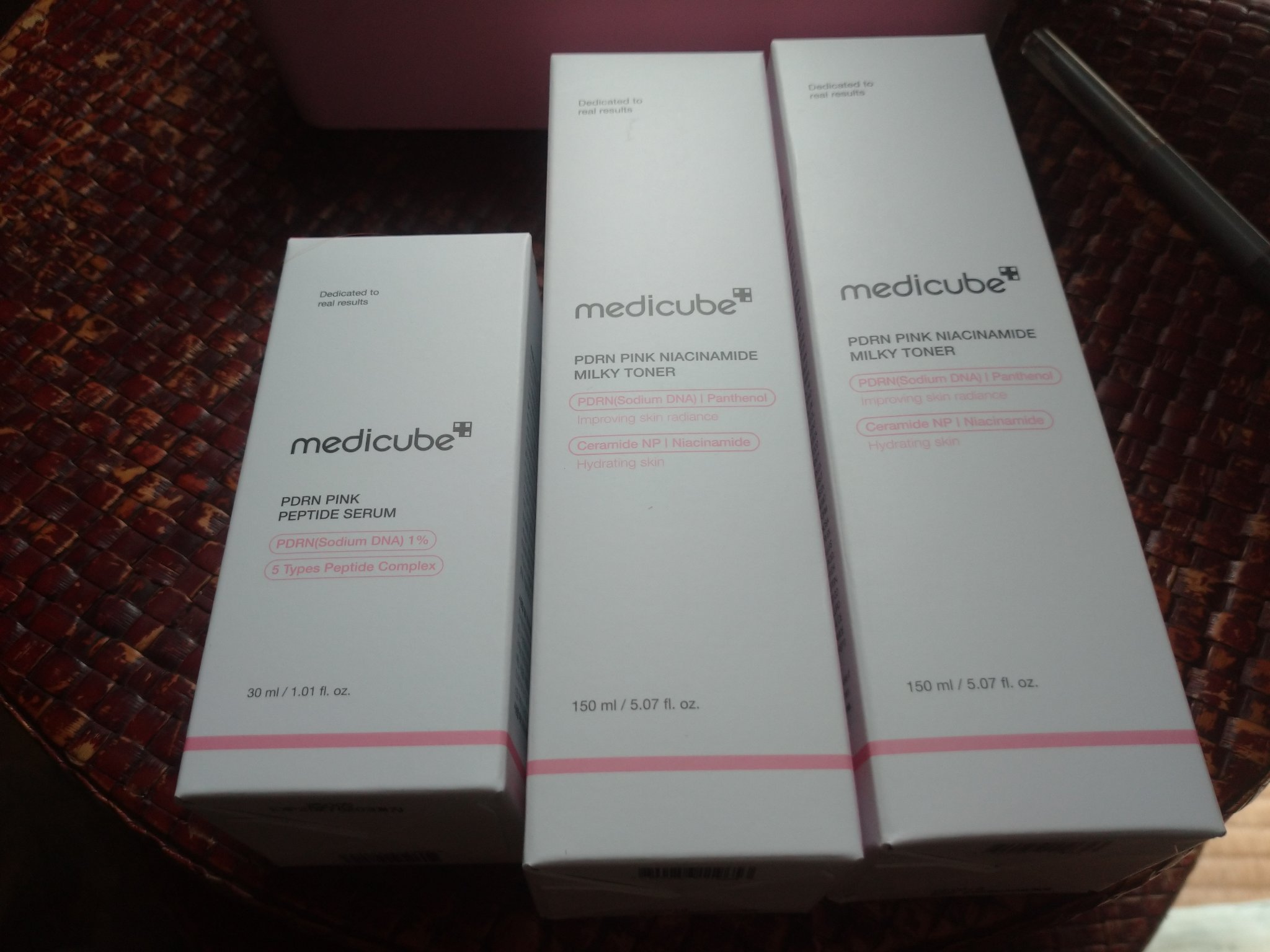 MEDICUBE PDRNピンクナイアシンアミドミルキートナーのクチコミ「Qoo10購入品

MEDICUBEPDRN PINK NIACINAMIDE MILKI T.....」（1枚目）