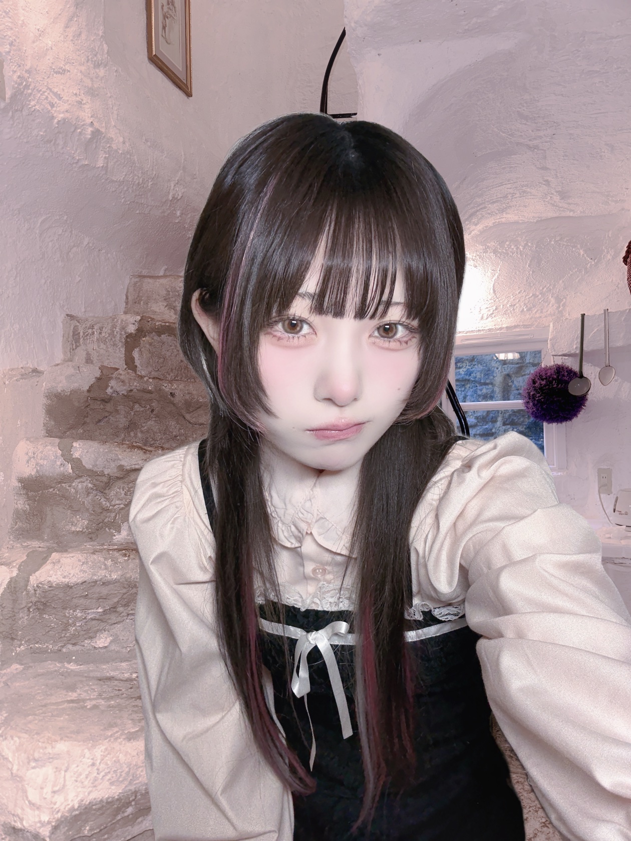 キラキラアイシャドウN ベイビーピンクスター/ETUDE/スティックアイシャドウを使ったクチコミ（2枚目）