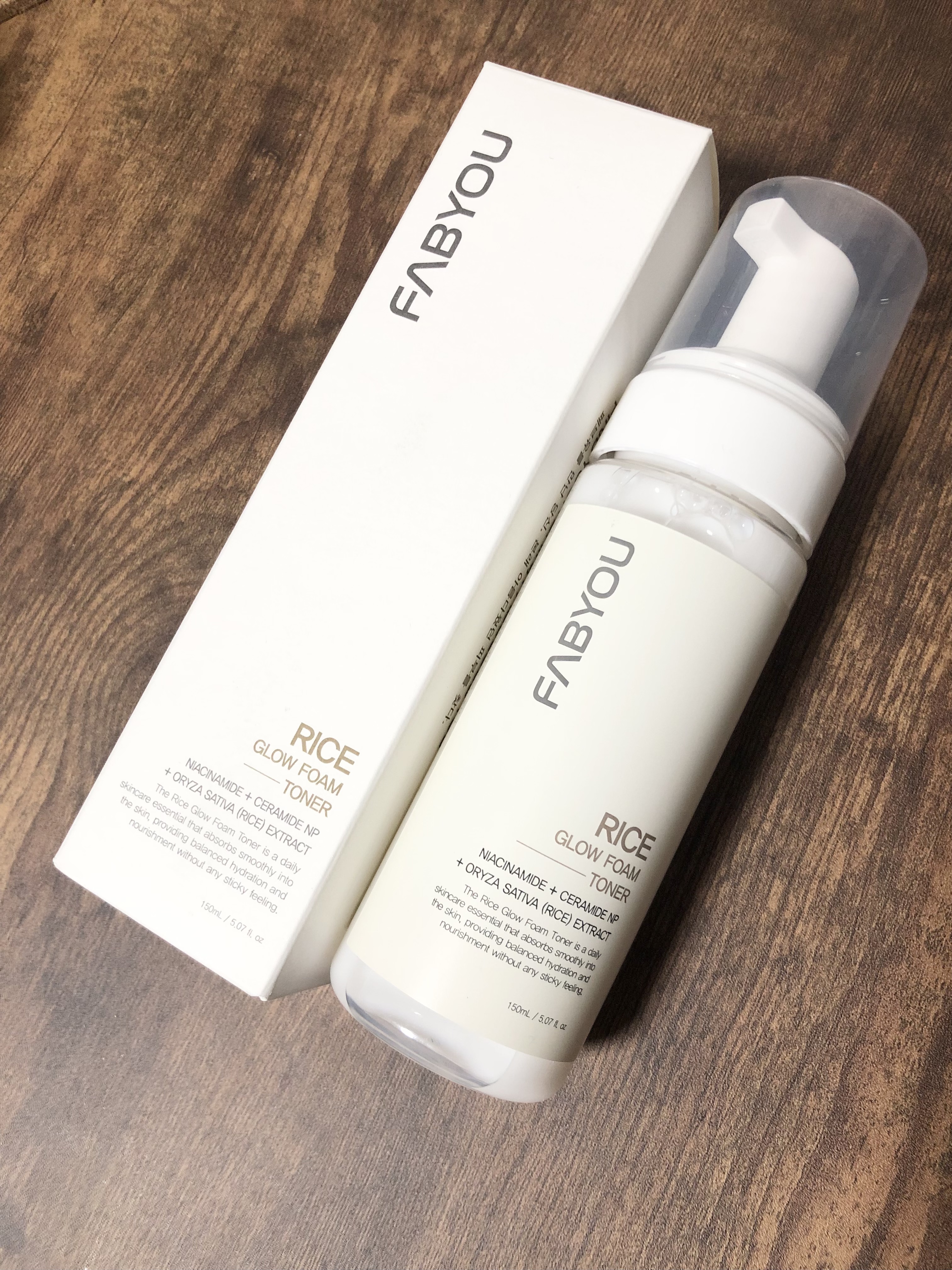 ライス グロウ フォームトナー/FABYOU/化粧水を使ったクチコミ（2枚目）