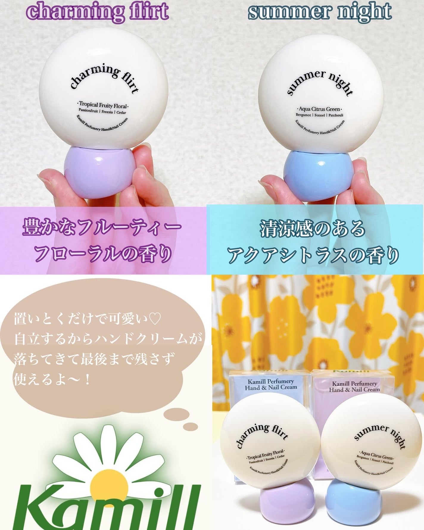 パフューマリー ハンド&ネイルクリーム サマーナイト 50ml/カミール/ハンドクリームを使ったクチコミ(3枚目)