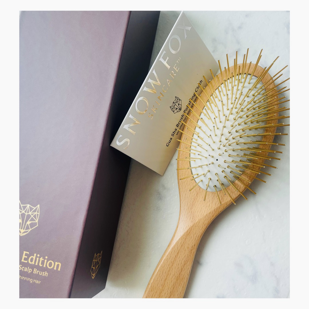 プレミアム FOXカッサ ウッド ヘアブラシ/SNOW FOX SKINCARE/メイクブラシを使ったクチコミ（3枚目）