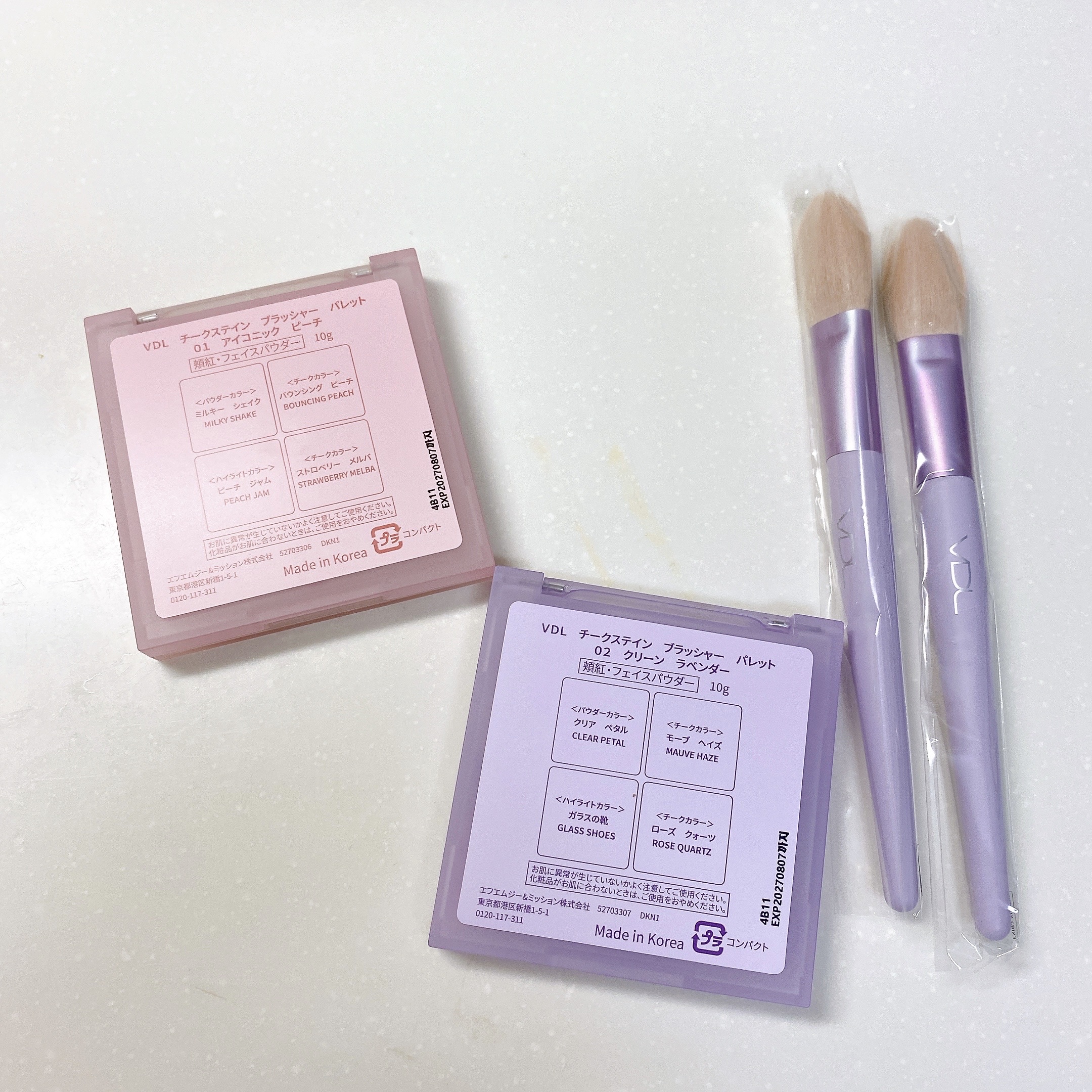 VDL チークステイン ブラッシャー パレット/VDL/パウダーチークを使ったクチコミ（3枚目）
