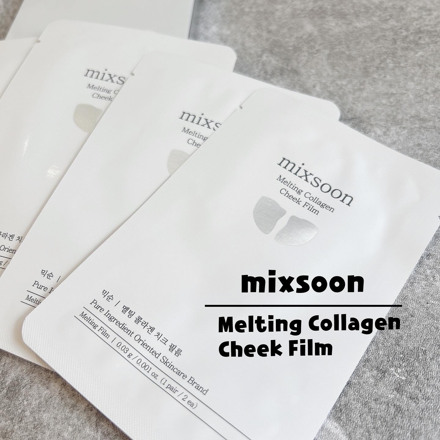 メルティングコラーゲンチークフィルム/mixsoon/シートマスク・パックを使ったクチコミ（3枚目）