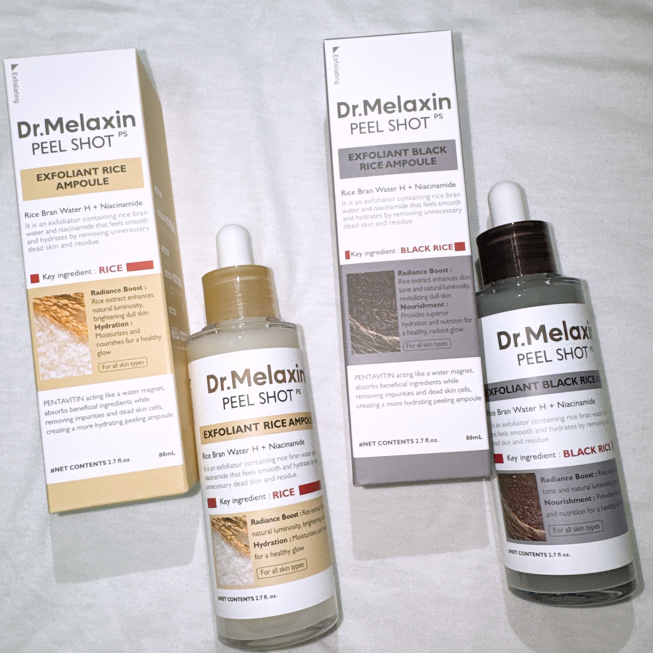 白米ピールショットゴマージュアンプル/Dr.Melaxin/美容液を使ったクチコミ（1枚目）