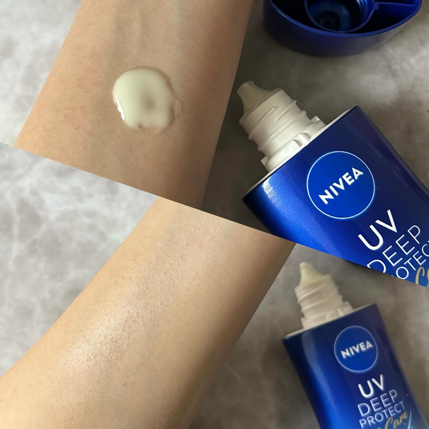 ニベアUV ディープ プロテクト＆ケア ジェル/ニベア/日焼け止めジェルを使ったクチコミ（2枚目）