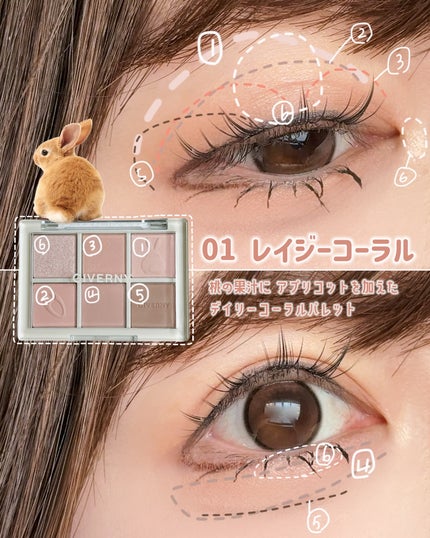 SOFT EYE PALETTE/GIVERNY/アイシャドウパレットを使ったクチコミ(4枚目)