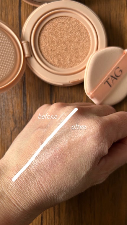 ベルベットカバークッション/TAG/クッションファンデーションを使ったクチコミ(4枚目)