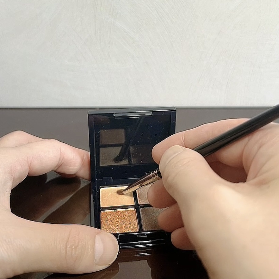 アイシャドウパレット ブラウンダイヤ(サテン)/MIRIMU/アイシャドウパレットを使ったクチコミ（3枚目）