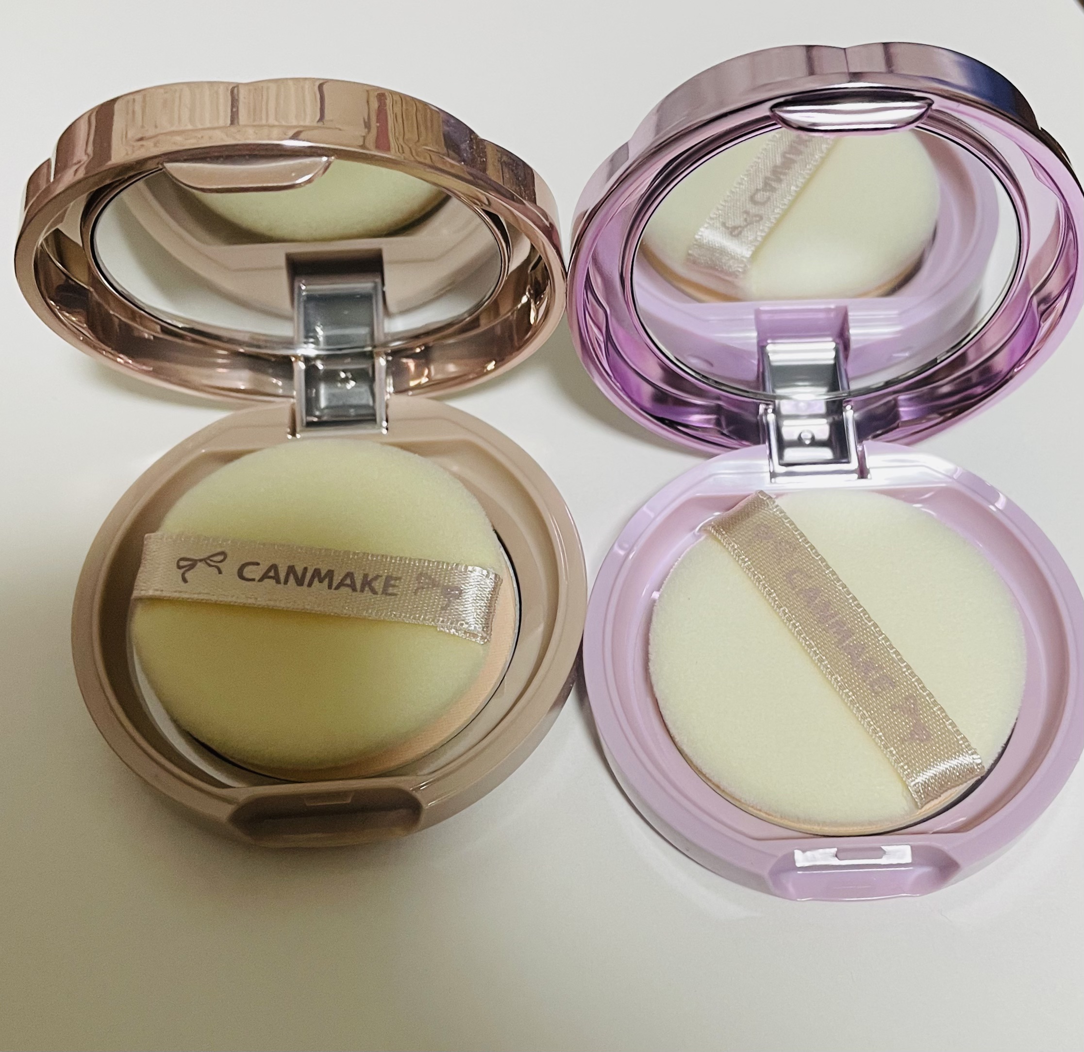 マシュマロフィニッシュパウダー mini MI マットアイボリーオークル/キャンメイク/フェイスパウダーを使ったクチコミ（2枚目）