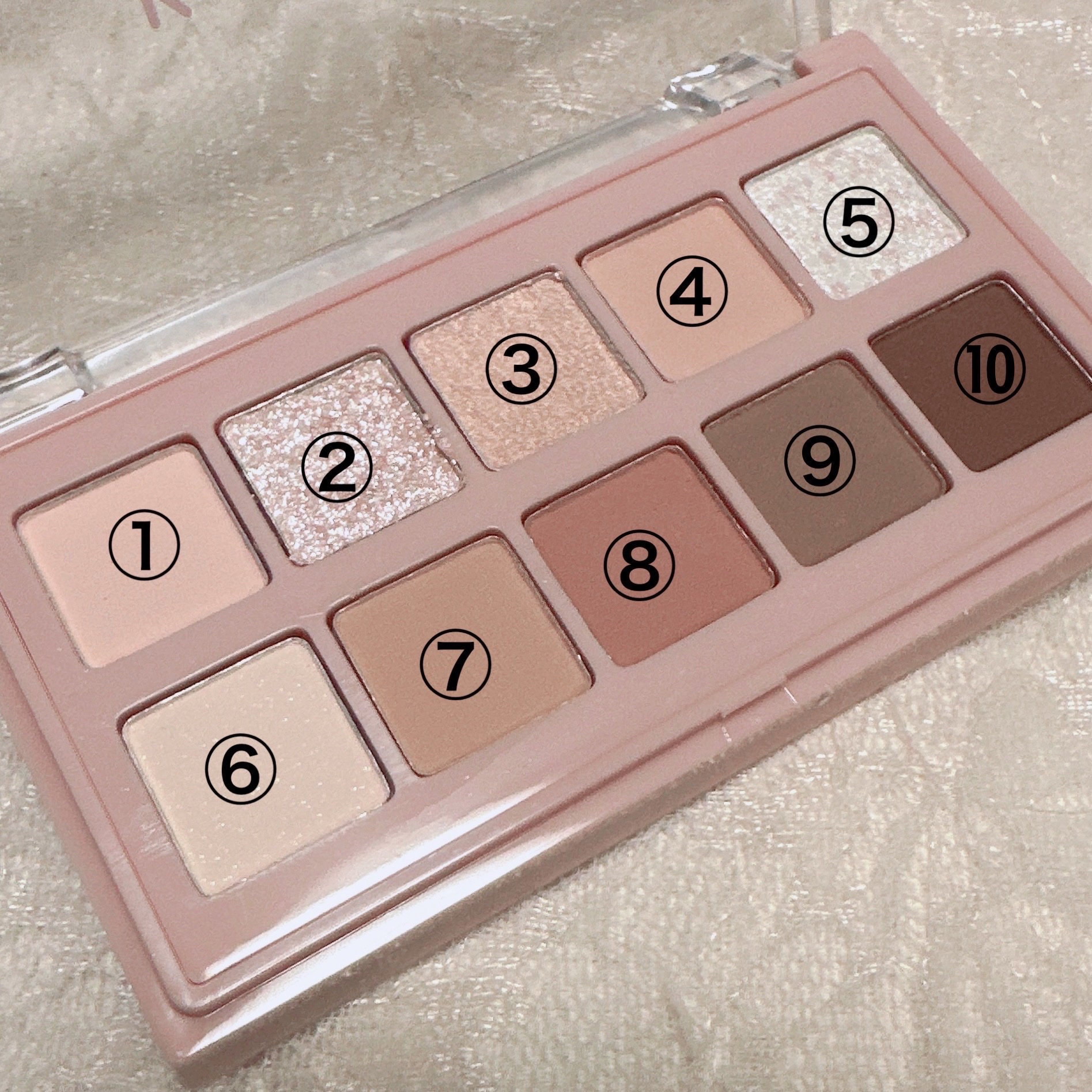 KM デイリートーンアイシャドウパレット/Kyumme/アイシャドウパレットを使ったクチコミ（2枚目）