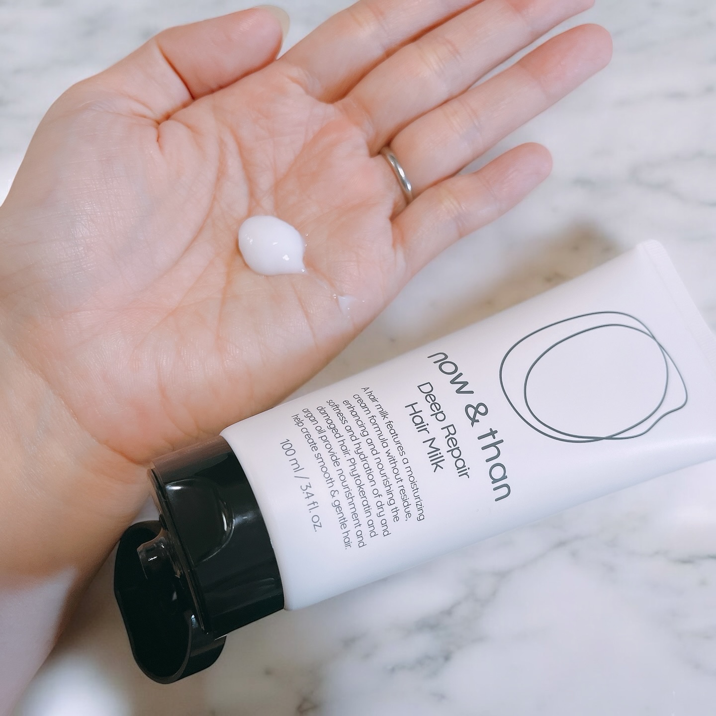 ディープリペアヘアミルク/now & than（ナウアンドダン）/ヘアミルクを使ったクチコミ（2枚目）