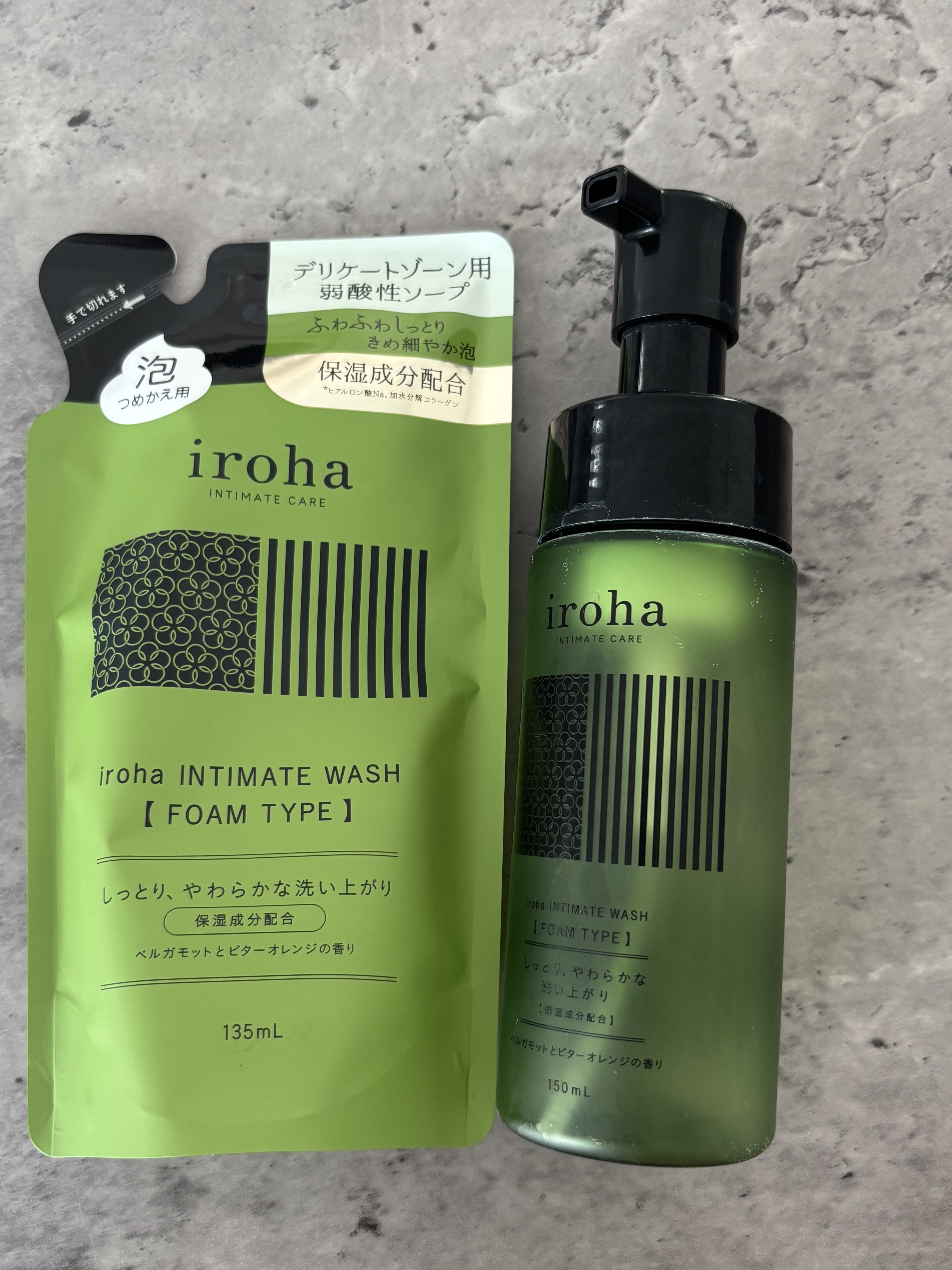 イロハ インティメートウォッシュ フォームタイプ  ベルガモットとビターオレンジの香り/iroha INTIMATE CARE/デリケートゾーンケアを使ったクチコミ（1枚目）