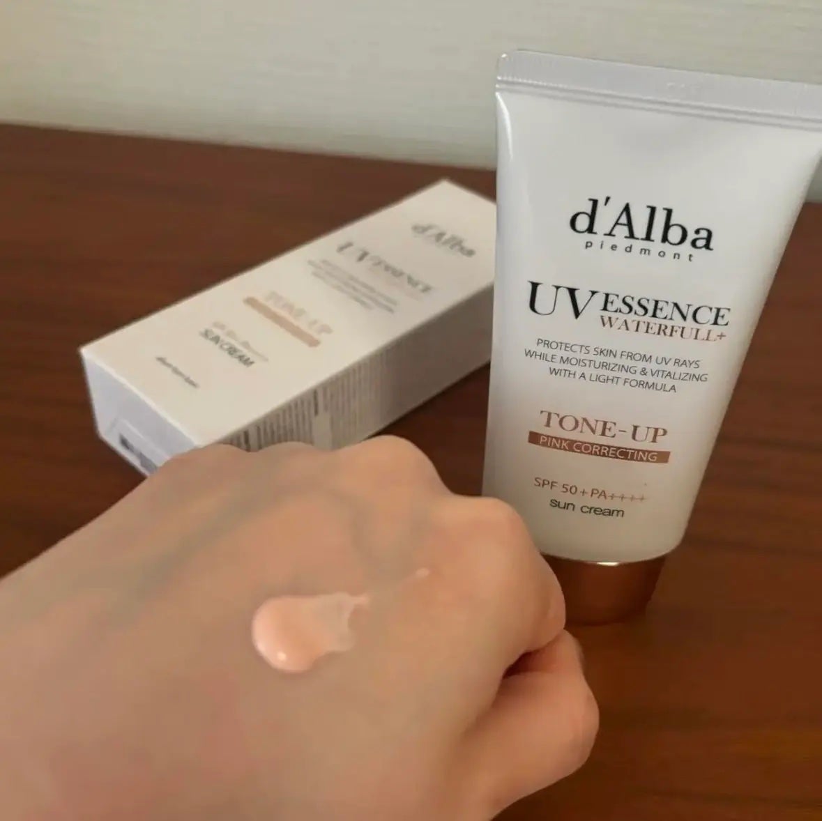 ウォータフルトーンアップサンクリーム/ダルバ/日焼け止めクリームを使ったクチコミ(2枚目)