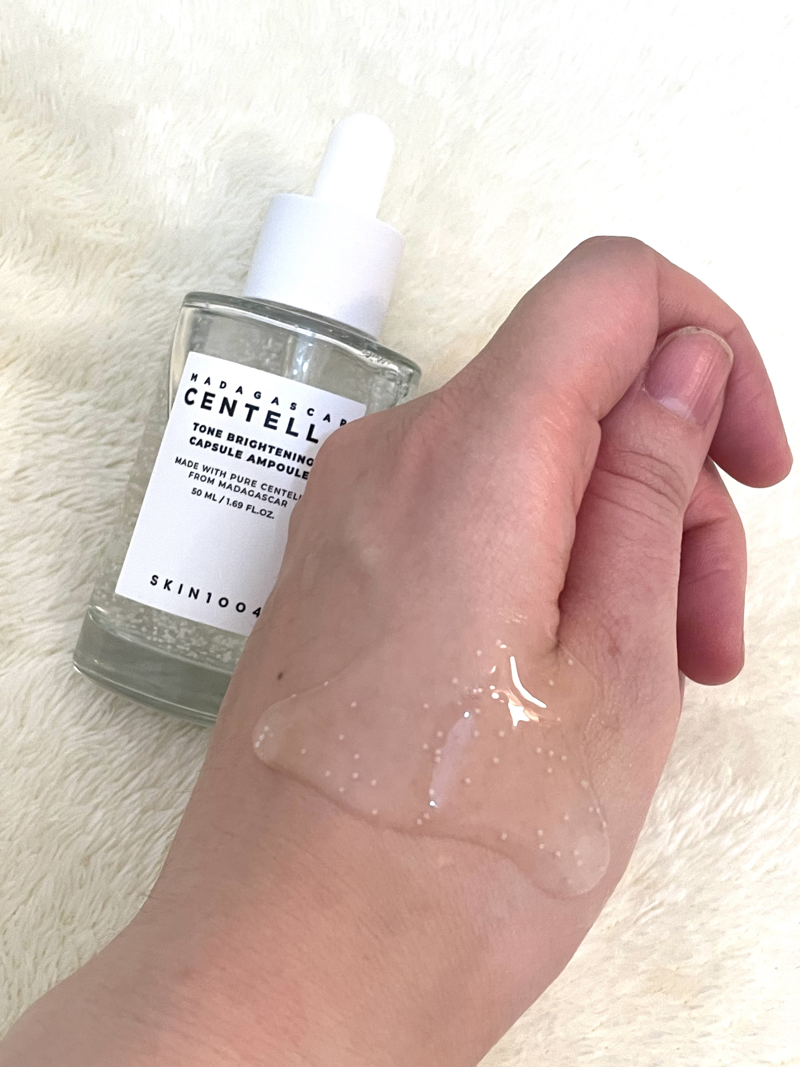トーンブライトニング カプセルアンプル/SKIN1004/美容液を使ったクチコミ（3枚目）