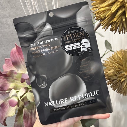 ブラックPDRN デイリーシートマスク/ネイチャーリパブリック/シートマスク・パックを使ったクチコミ(4枚目)