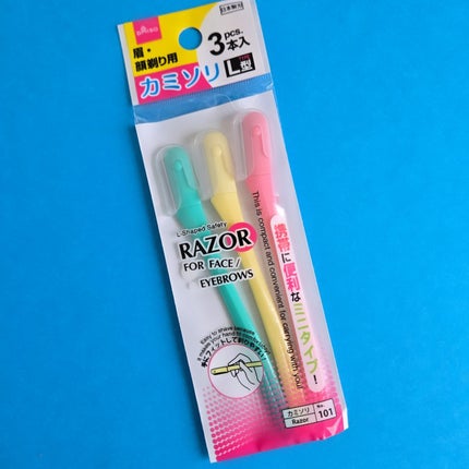 眉・顔剃り用カミソリL 3本入/DAISO/シェーバーを使ったクチコミ(1枚目)
