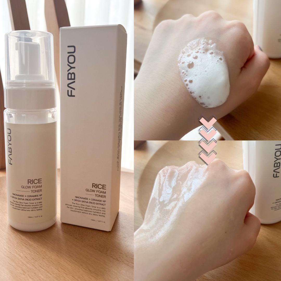 ライス グロウ フォームトナー/FABYOU/化粧水を使ったクチコミ（2枚目）