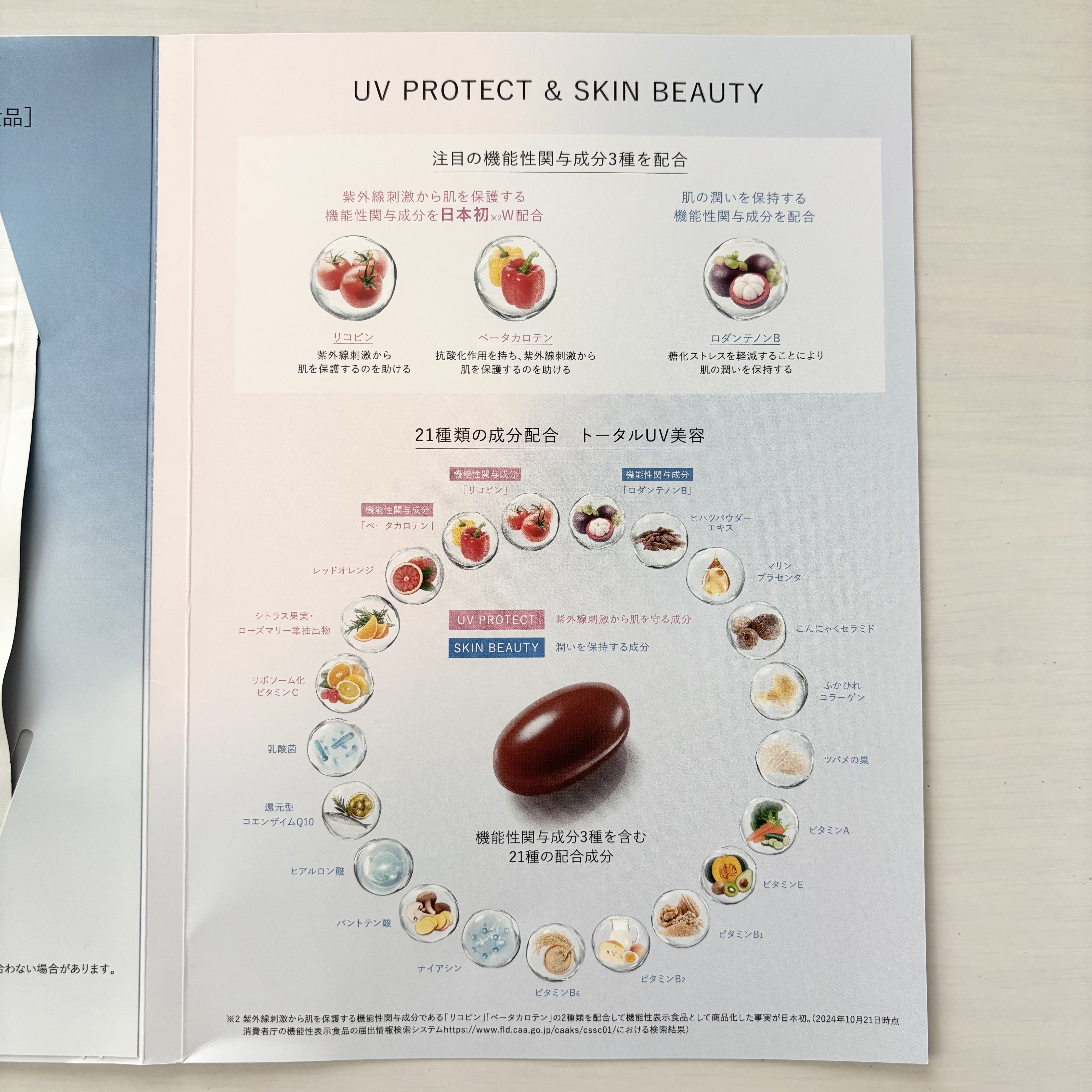 サンシェルター インナー ホワイトプロテクション/DECORTÉ/美容サプリメントを使ったクチコミ（2枚目）