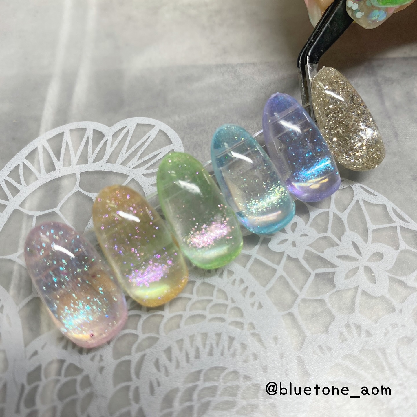 サテングリッター/WSPT JAPAN/ネイル用品を使ったクチコミ（3枚目）