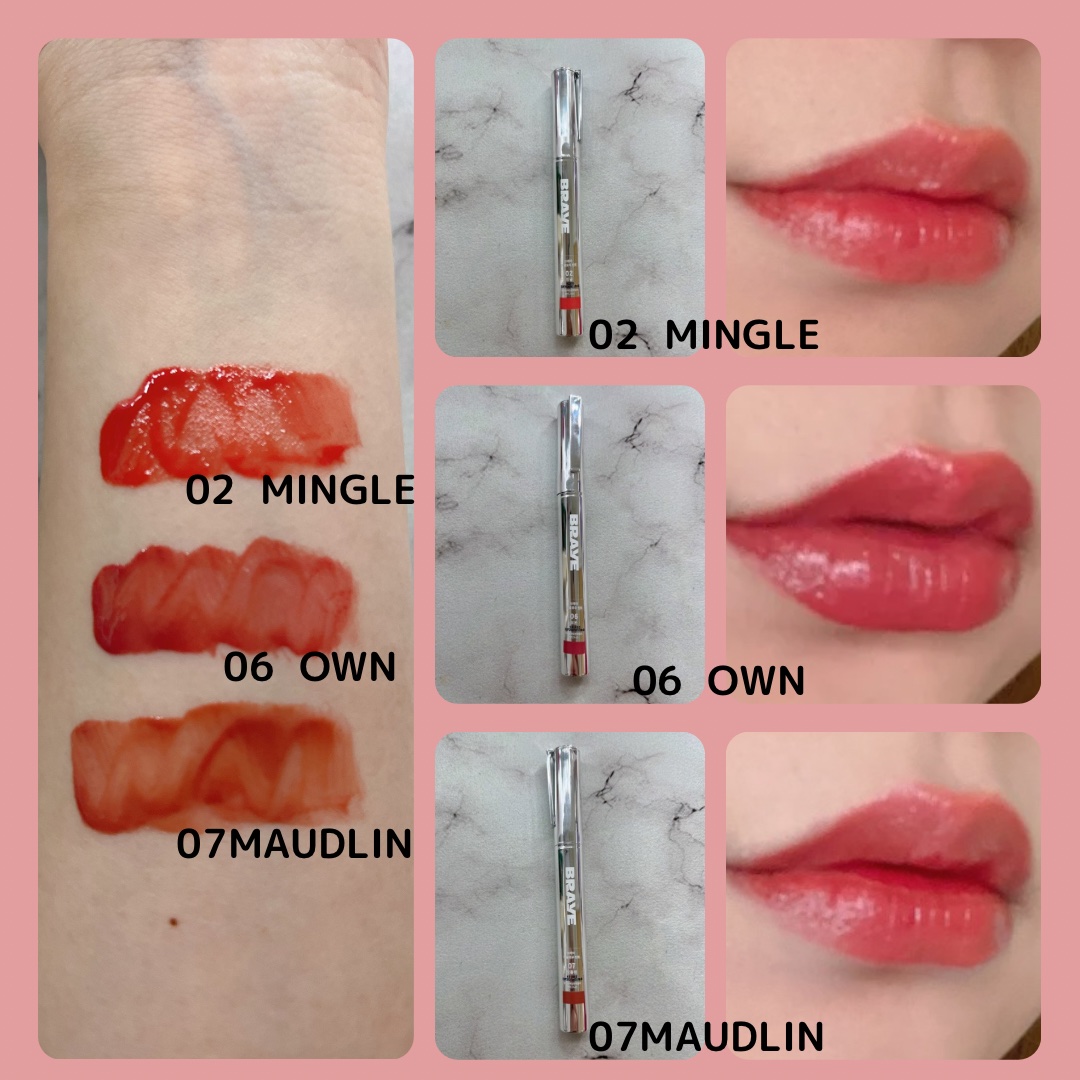 THIN GLOW TINT/BRAYE/口紅を使ったクチコミ（2枚目）