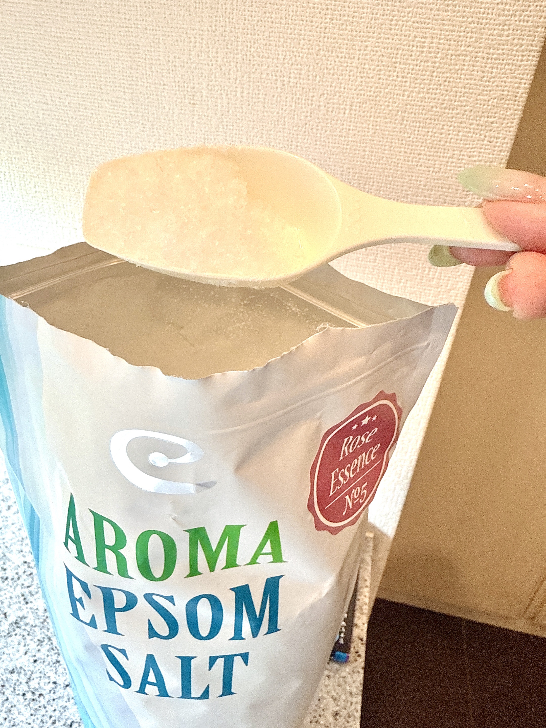 Epsom Salt (エプソムソルト) 国産(岡山県産)/EARTH CONSCIOUS (アースコンシャス)/無機塩系入浴剤を使ったクチコミ（3枚目）