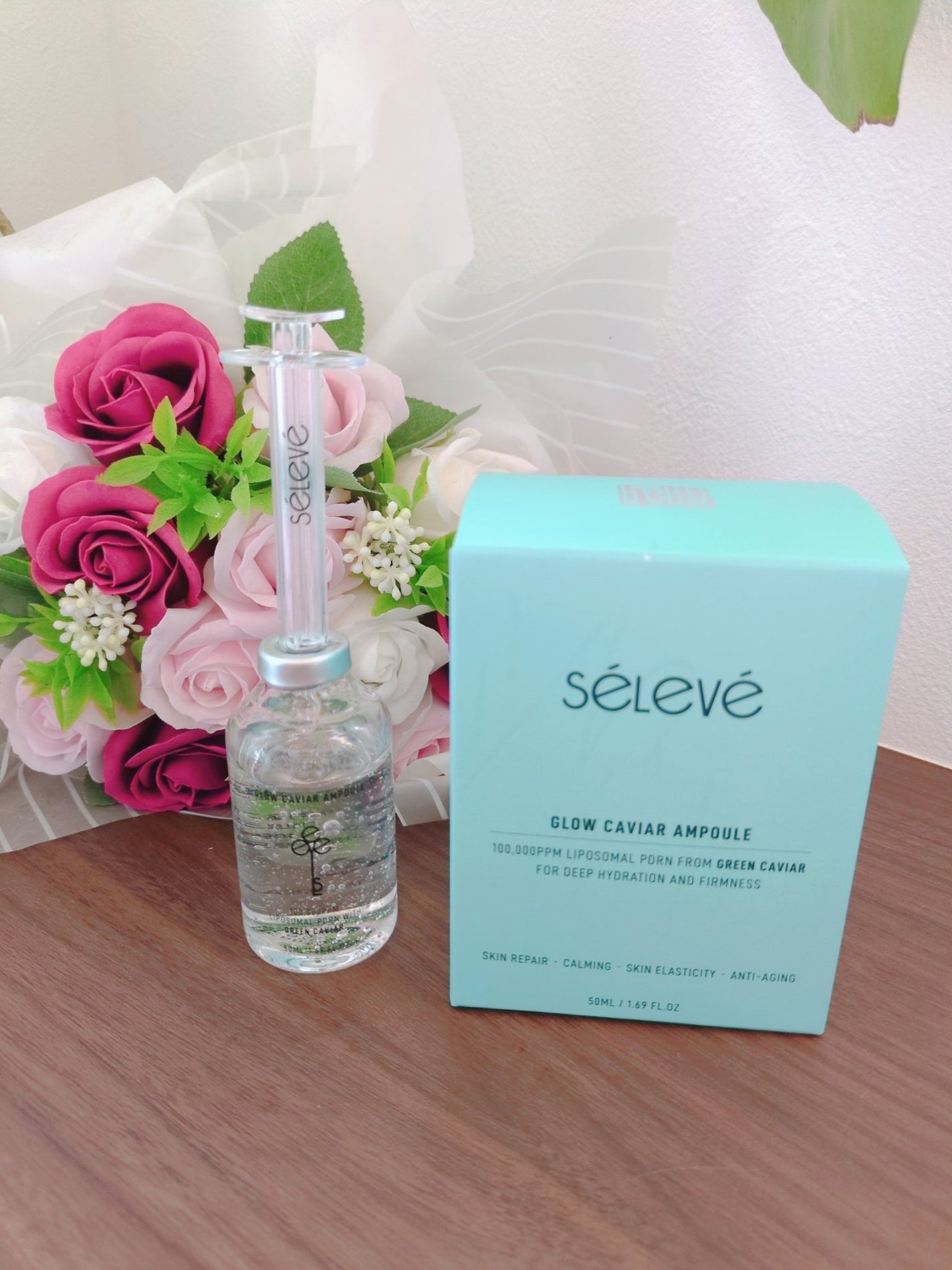 グロウキャビアアンプル/SELEVE/美容液を使ったクチコミ(4枚目)