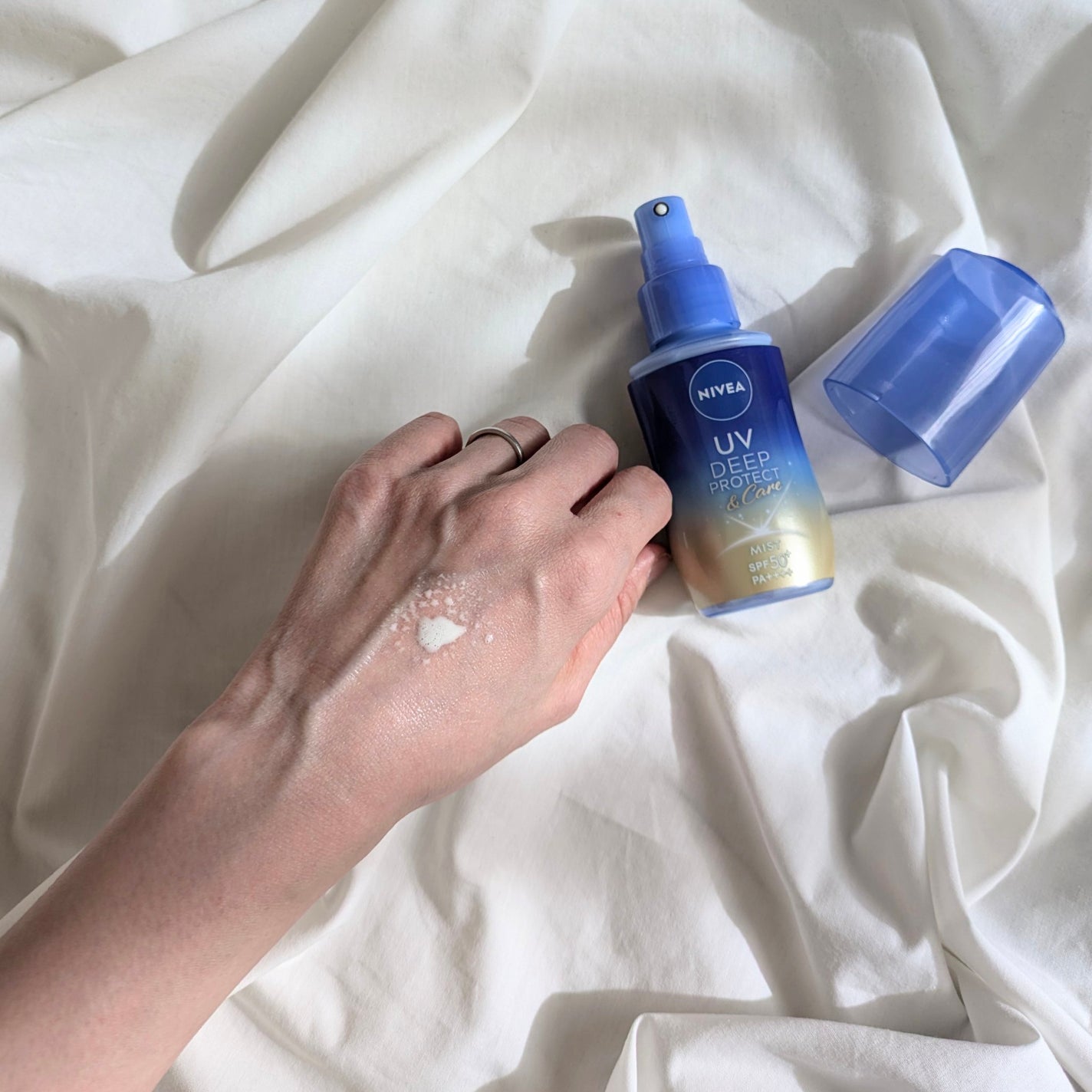 ニベアUV ディーププロテクト&ケア ミルクミスト/ニベア/日焼け止めミスト・スプレーを使ったクチコミ(3枚目)