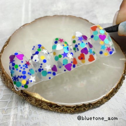 ⋆͛🦖⋆͛aomi on LIPS 「ホログラム×マットポップなホログラムもマットにするとまたちょっ..」(6枚目)