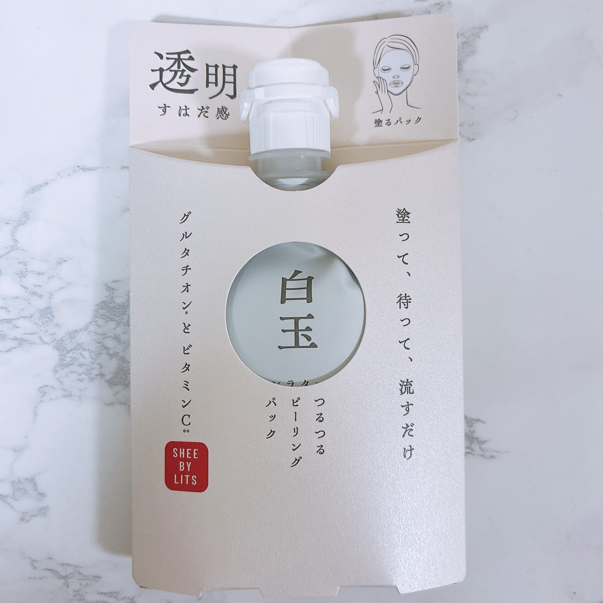 SHEE BY LITS 白玉ミルクピーリングパック/リッツ/洗い流すパック・マスクを使ったクチコミ（1枚目）