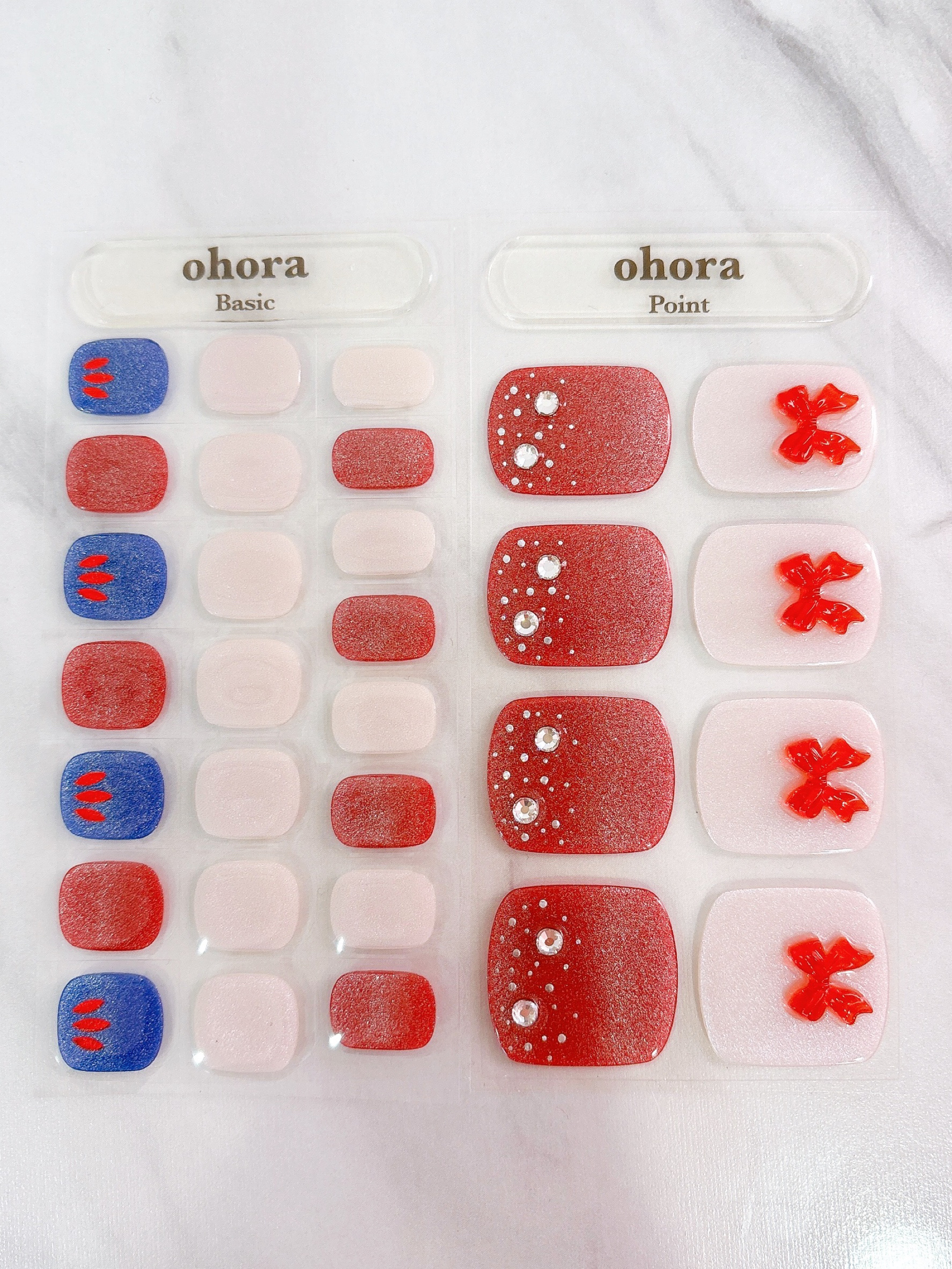 セミキュアジェルネイル(ペディキュア)/ohora/ネイルシールを使ったクチコミ（3枚目）