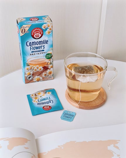 カモミールフラワーハーブティー/ポンパドール/ドリンクを使ったクチコミ(2枚目)